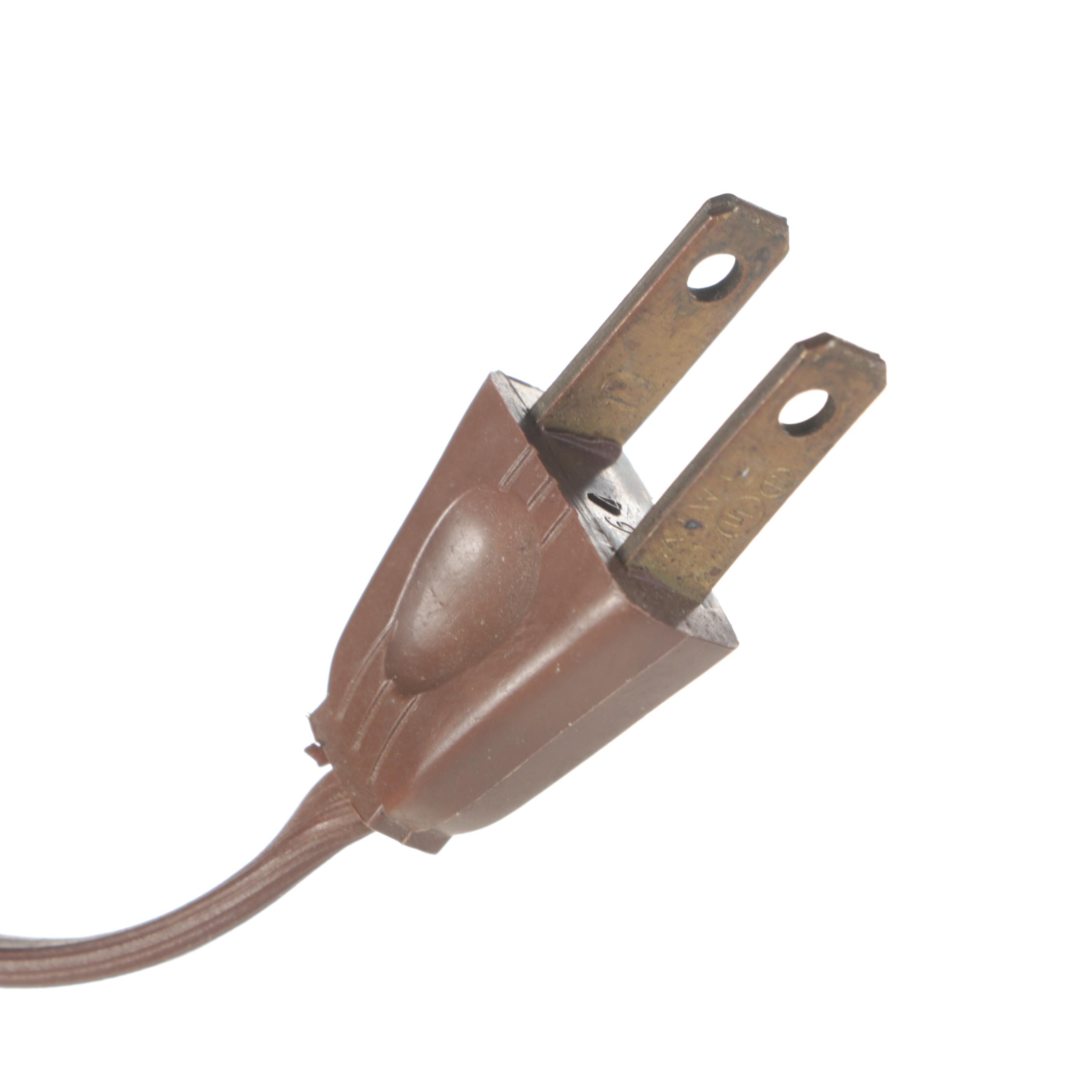 Crackle-Glazed White Composite Table Lamp, Mid to Late 20th Century