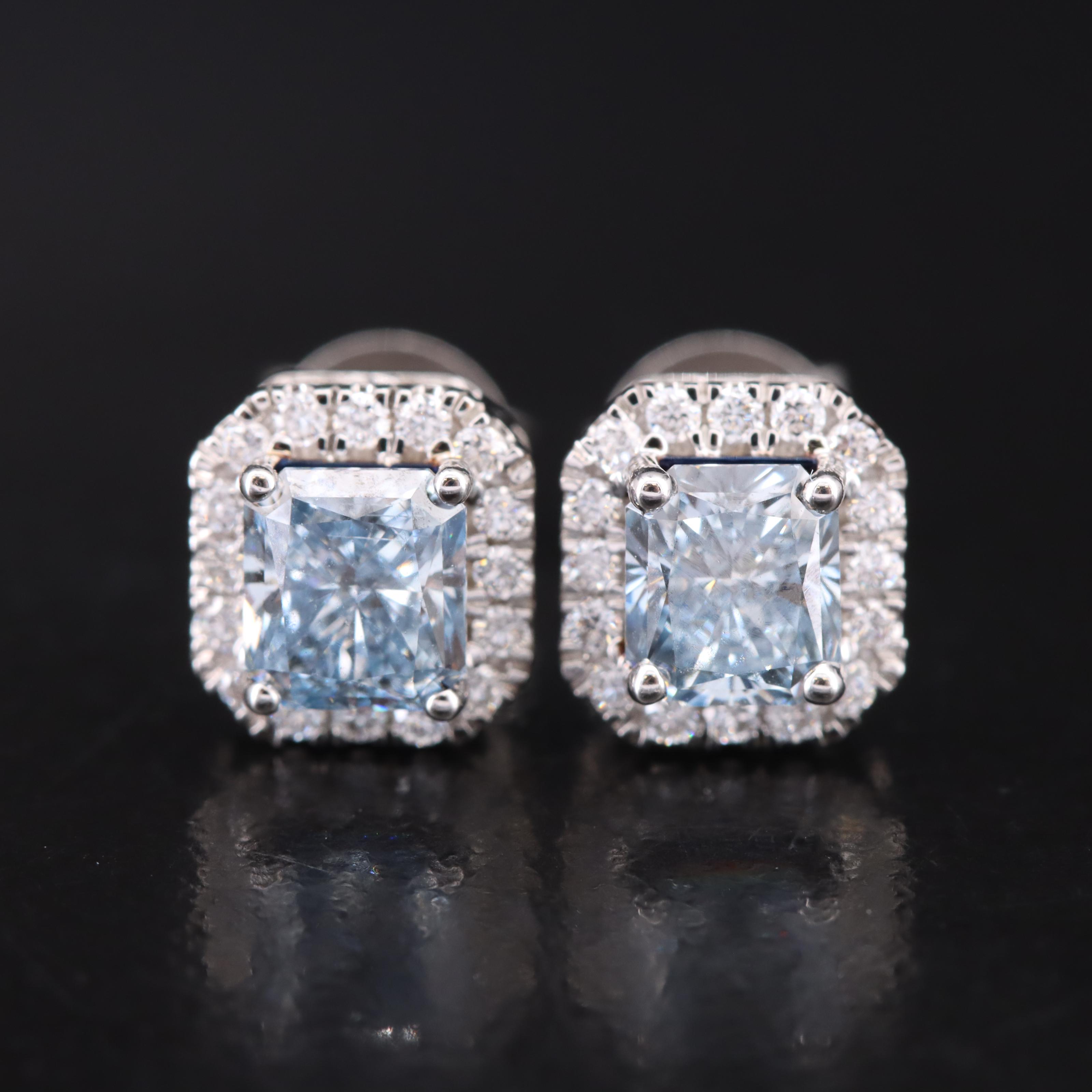 14K 1.18 CTW Lab Grown Diamond Stud Earrings