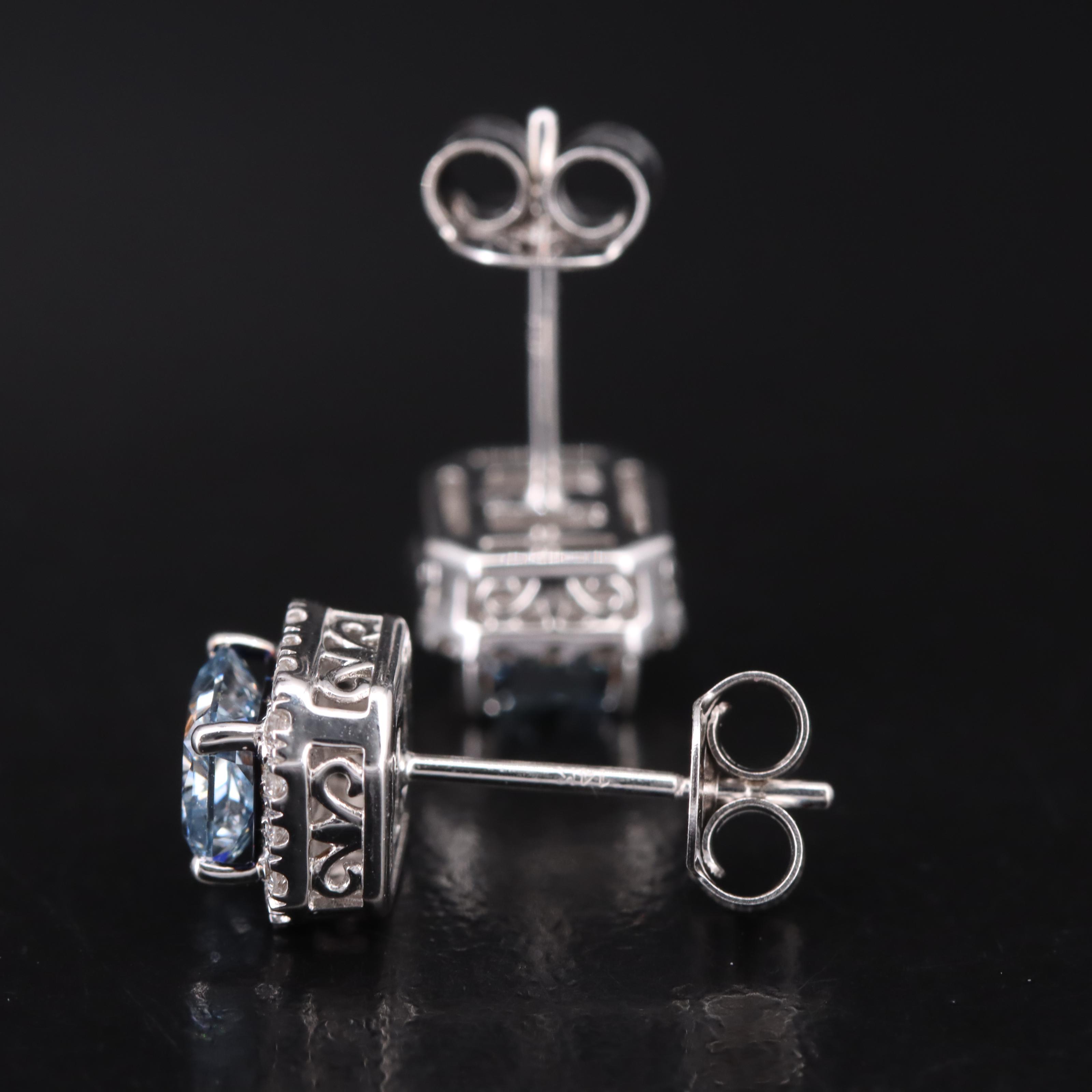 14K 1.18 CTW Lab Grown Diamond Stud Earrings