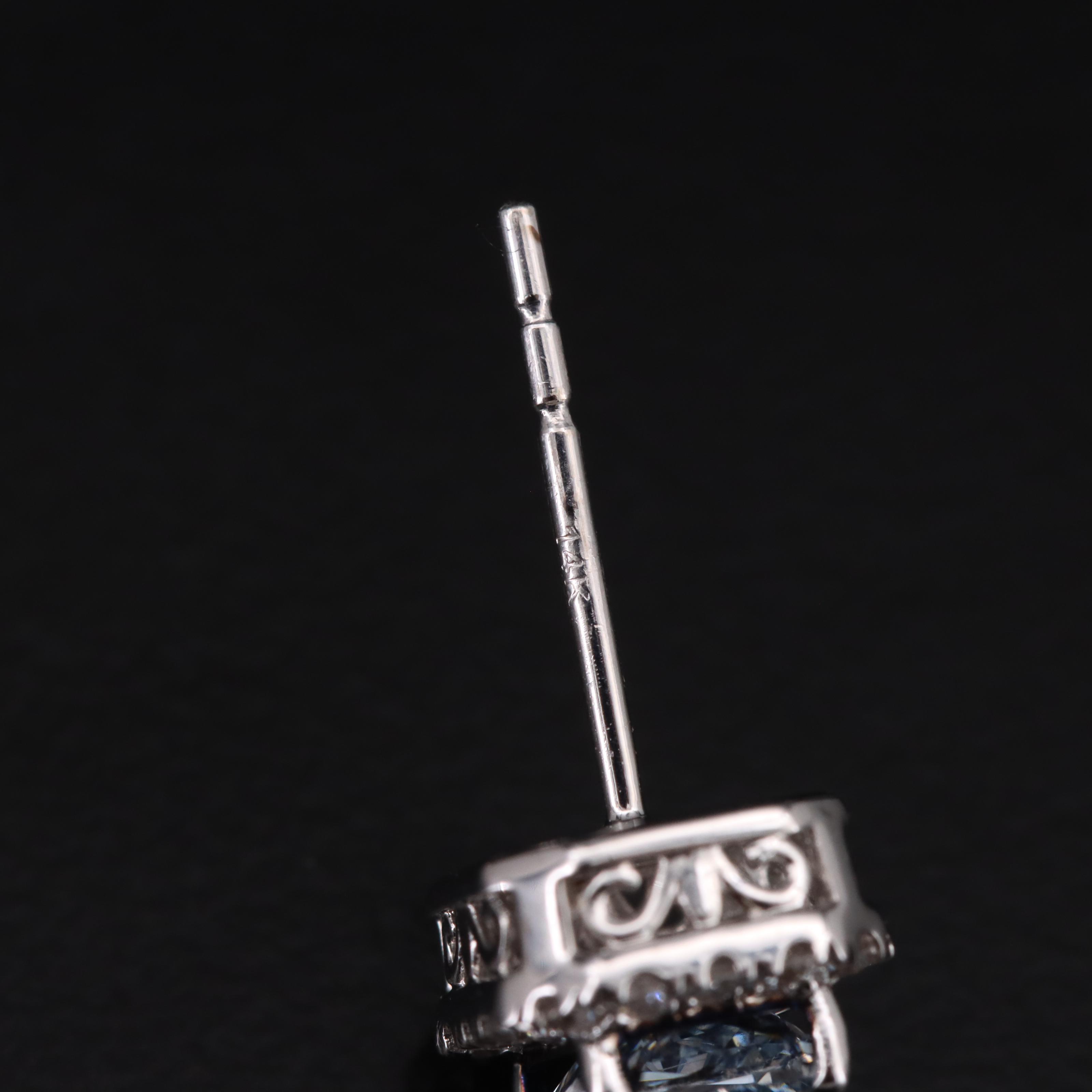 14K 1.18 CTW Lab Grown Diamond Stud Earrings