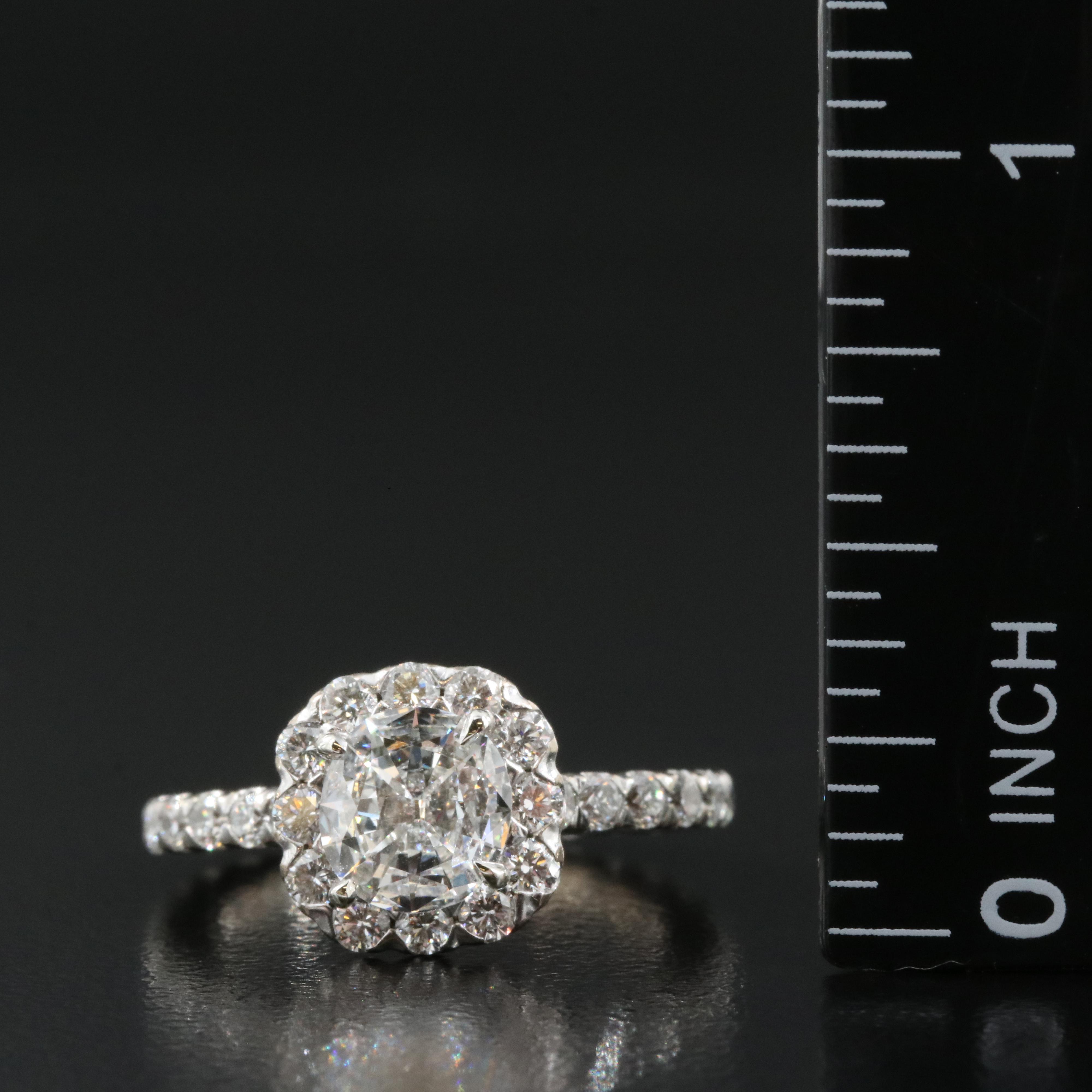 Henri Daussi 18K 1.92 CTW Diamond Ring