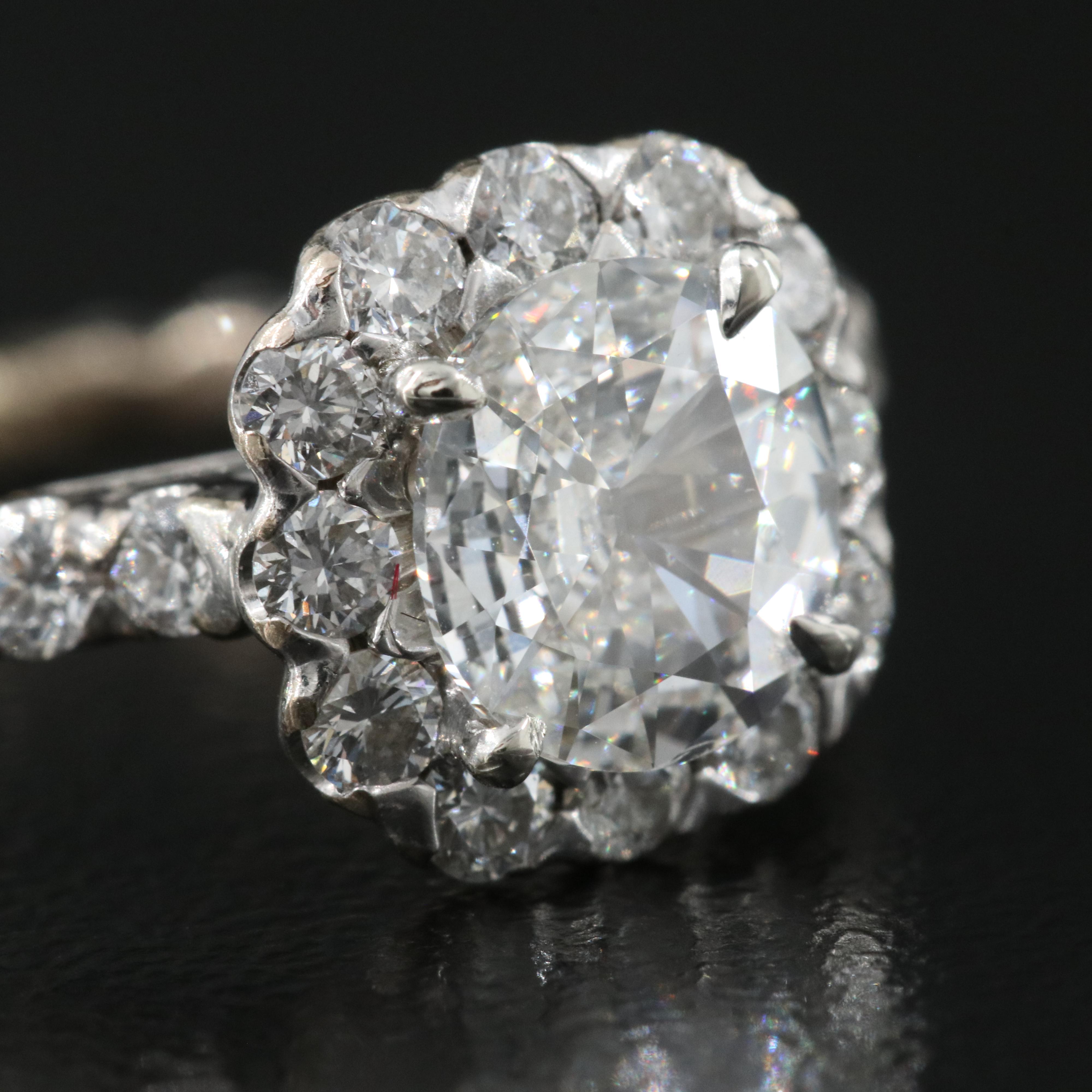 Henri Daussi 18K 1.92 CTW Diamond Ring