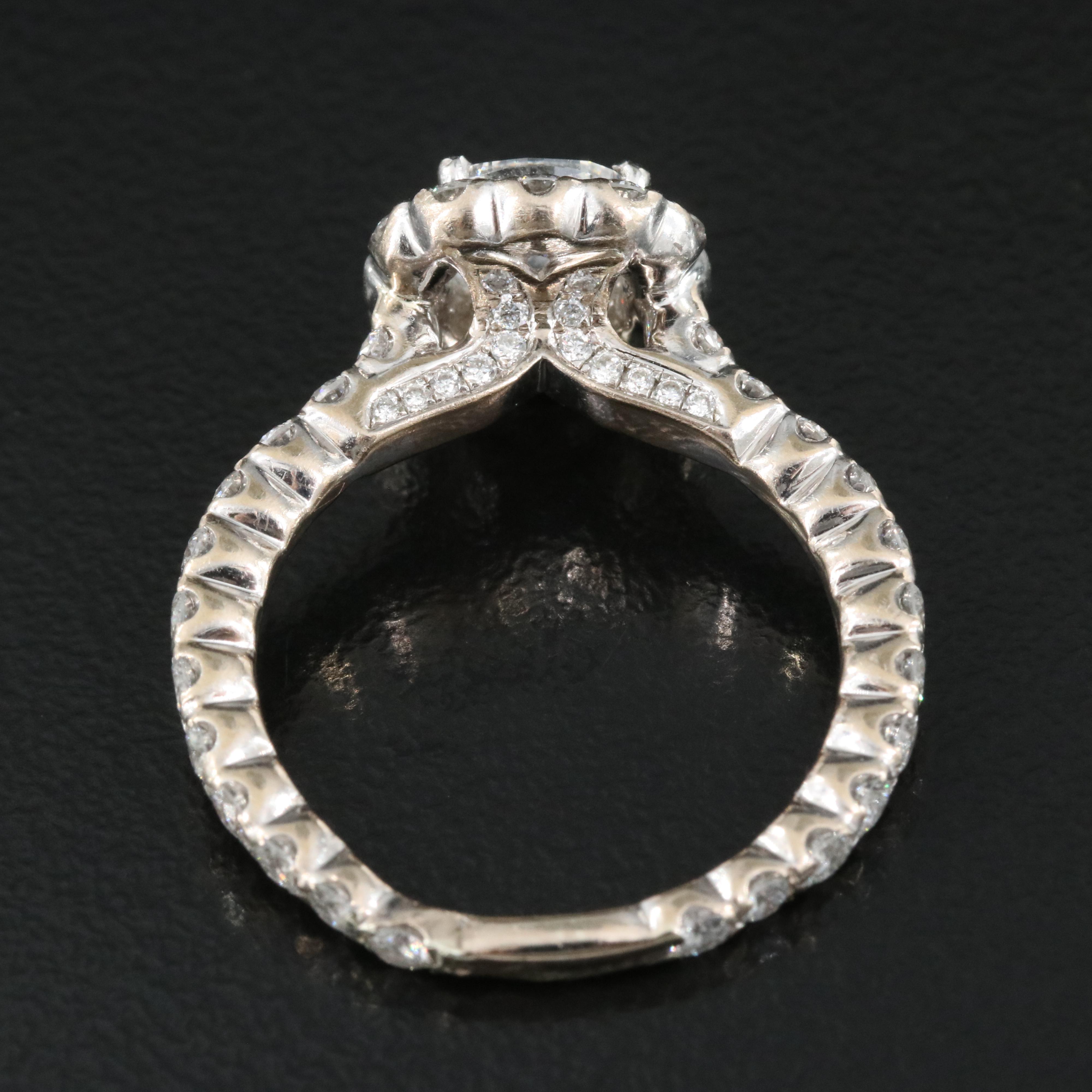 Henri Daussi 18K 1.92 CTW Diamond Ring