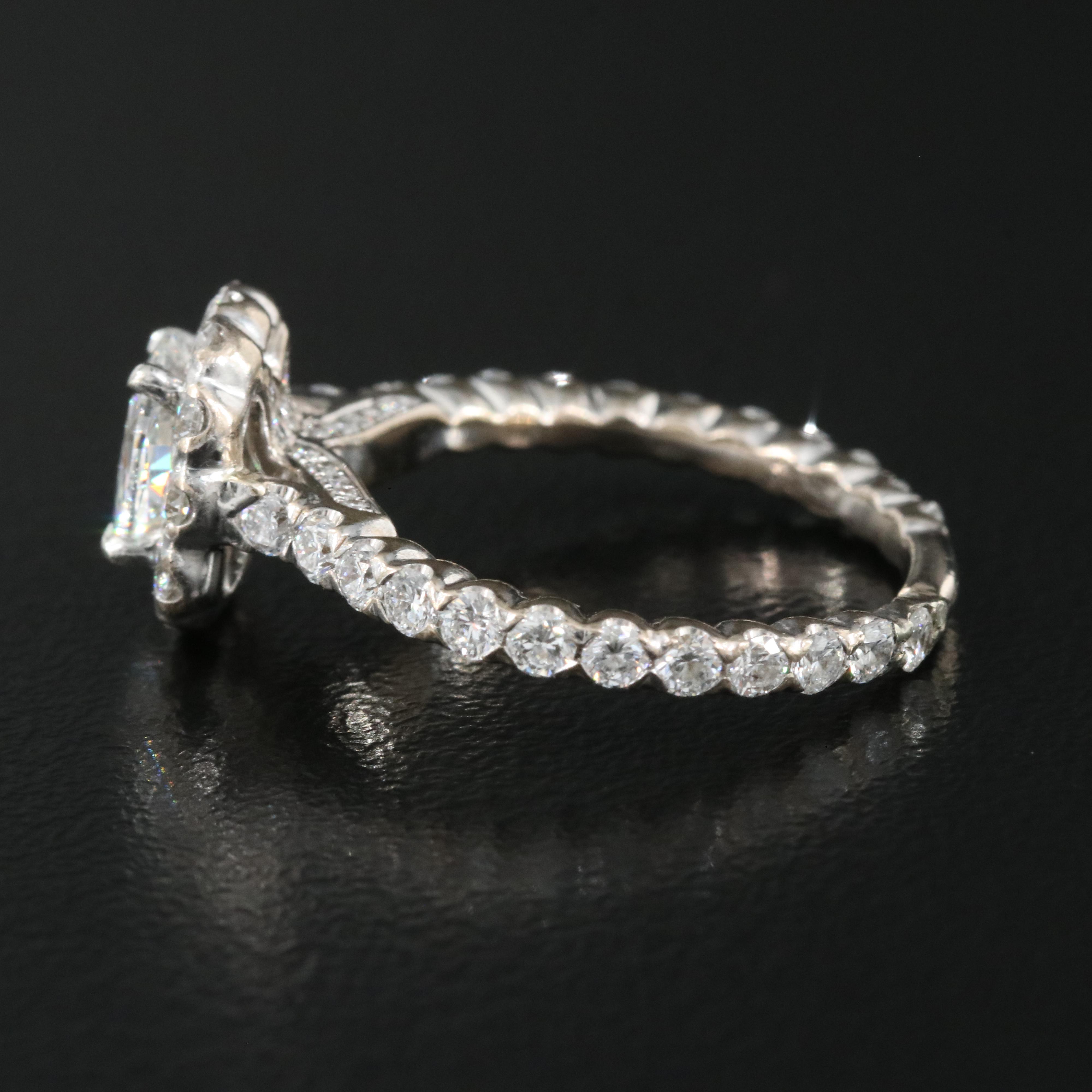Henri Daussi 18K 1.92 CTW Diamond Ring