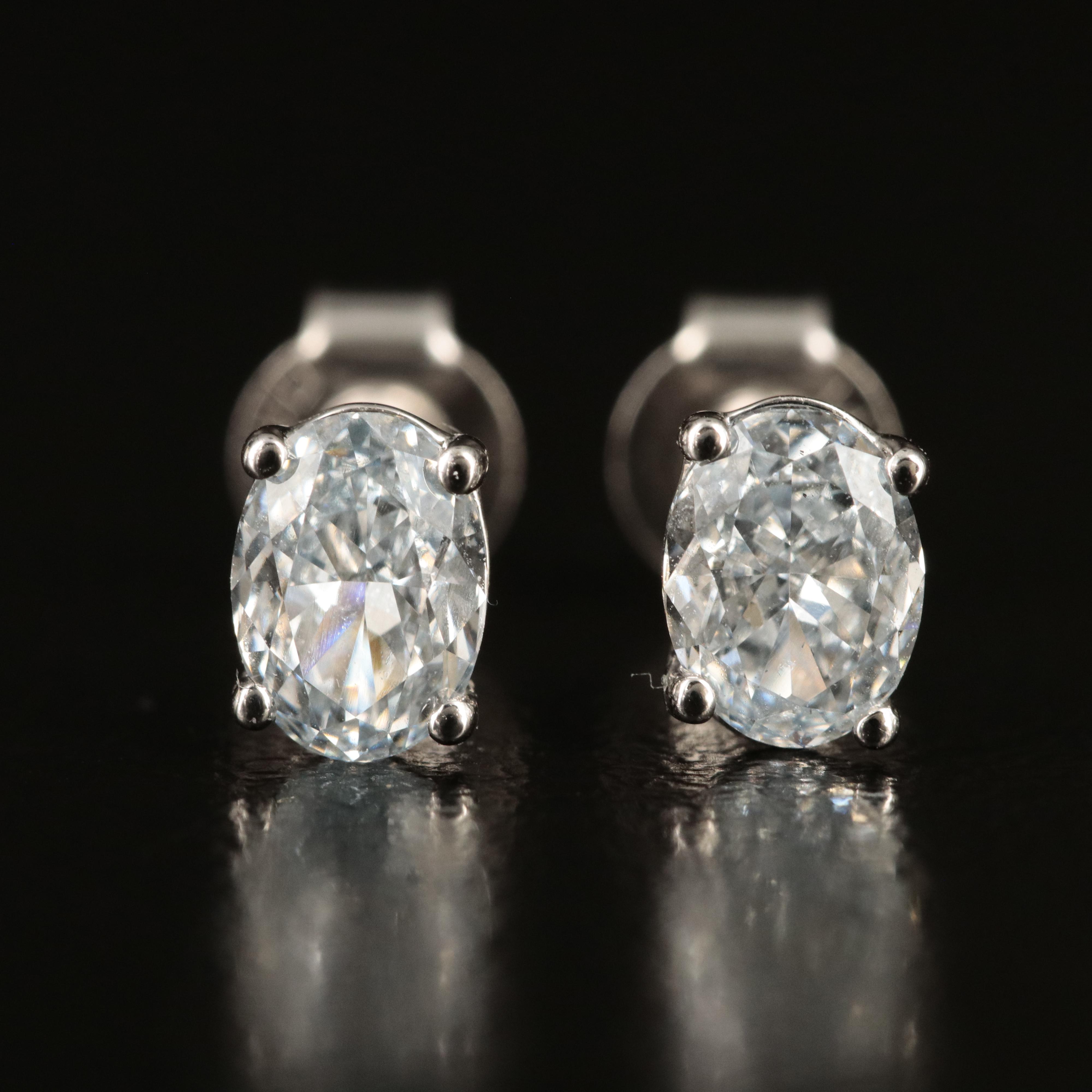 14K 1.00 CTW Lab Grown Diamond Stud Earrings