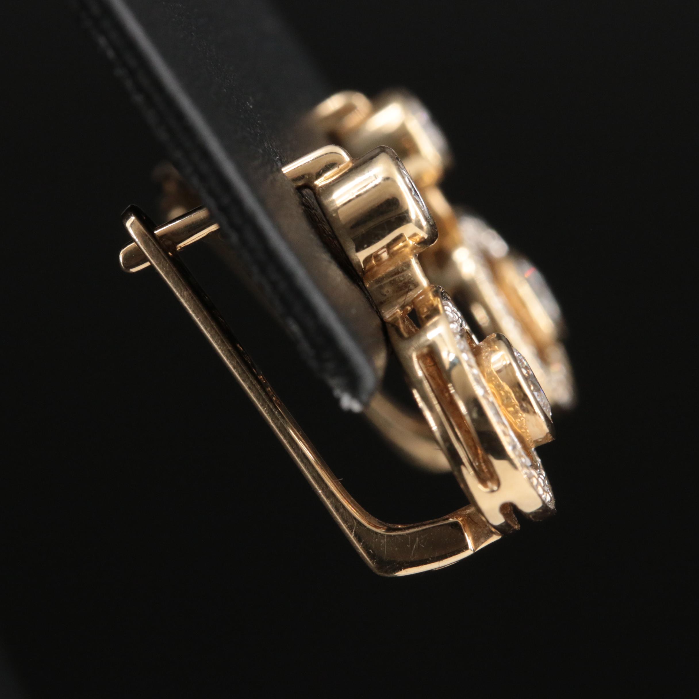 14K 0.68 CTW Diamond Tiered Earrings