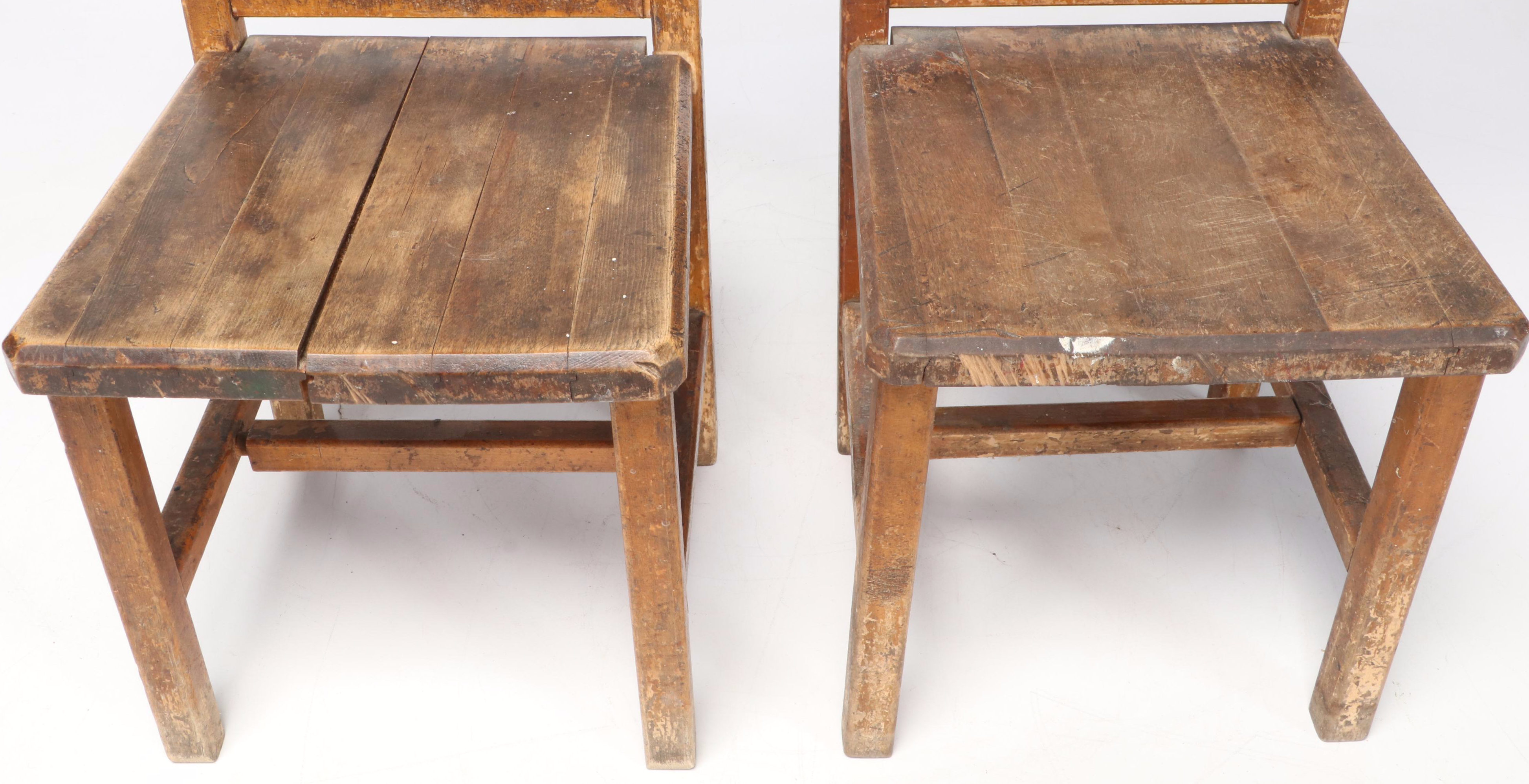 Wooden Spindle Back Doll's Chairs