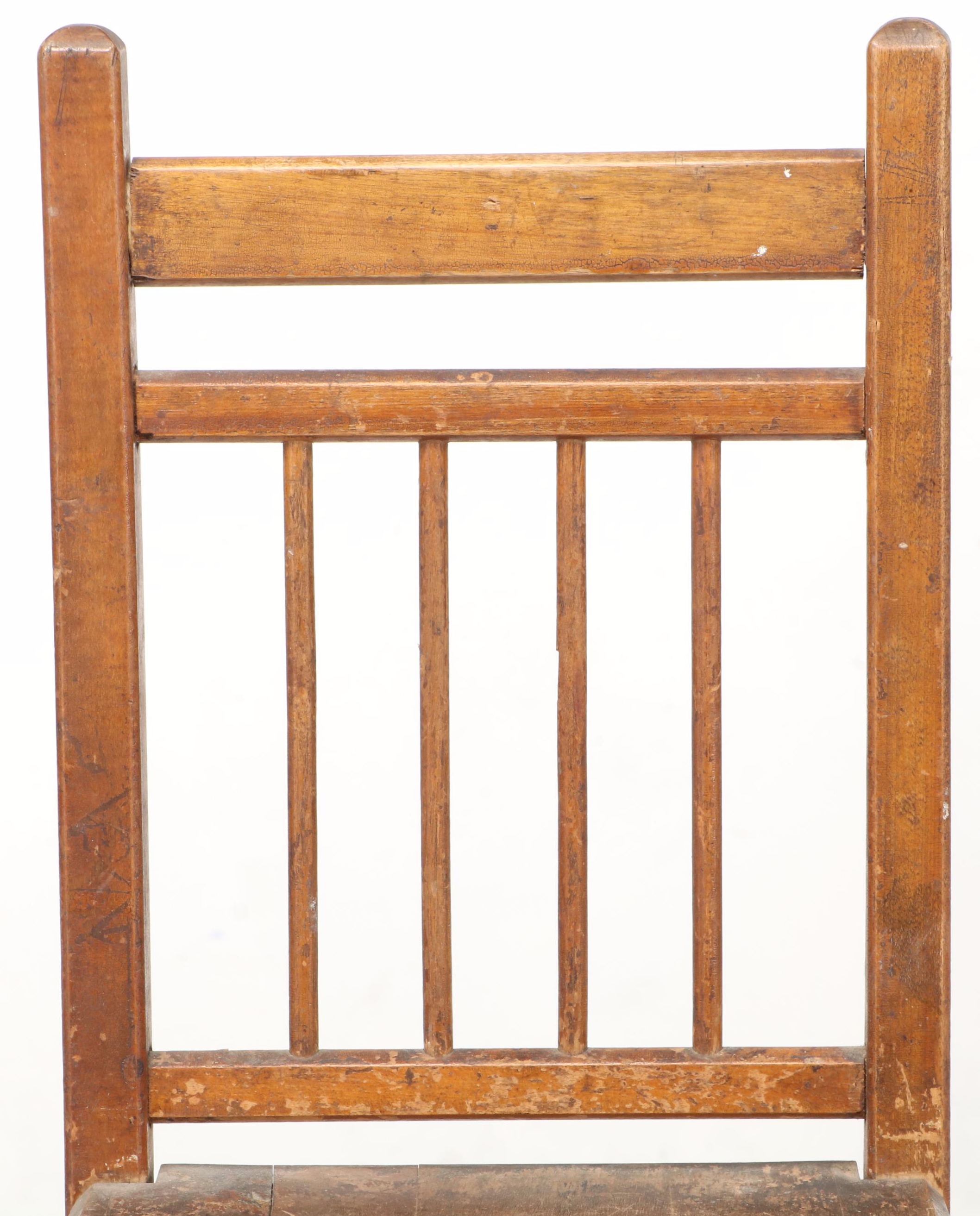 Wooden Spindle Back Doll's Chairs