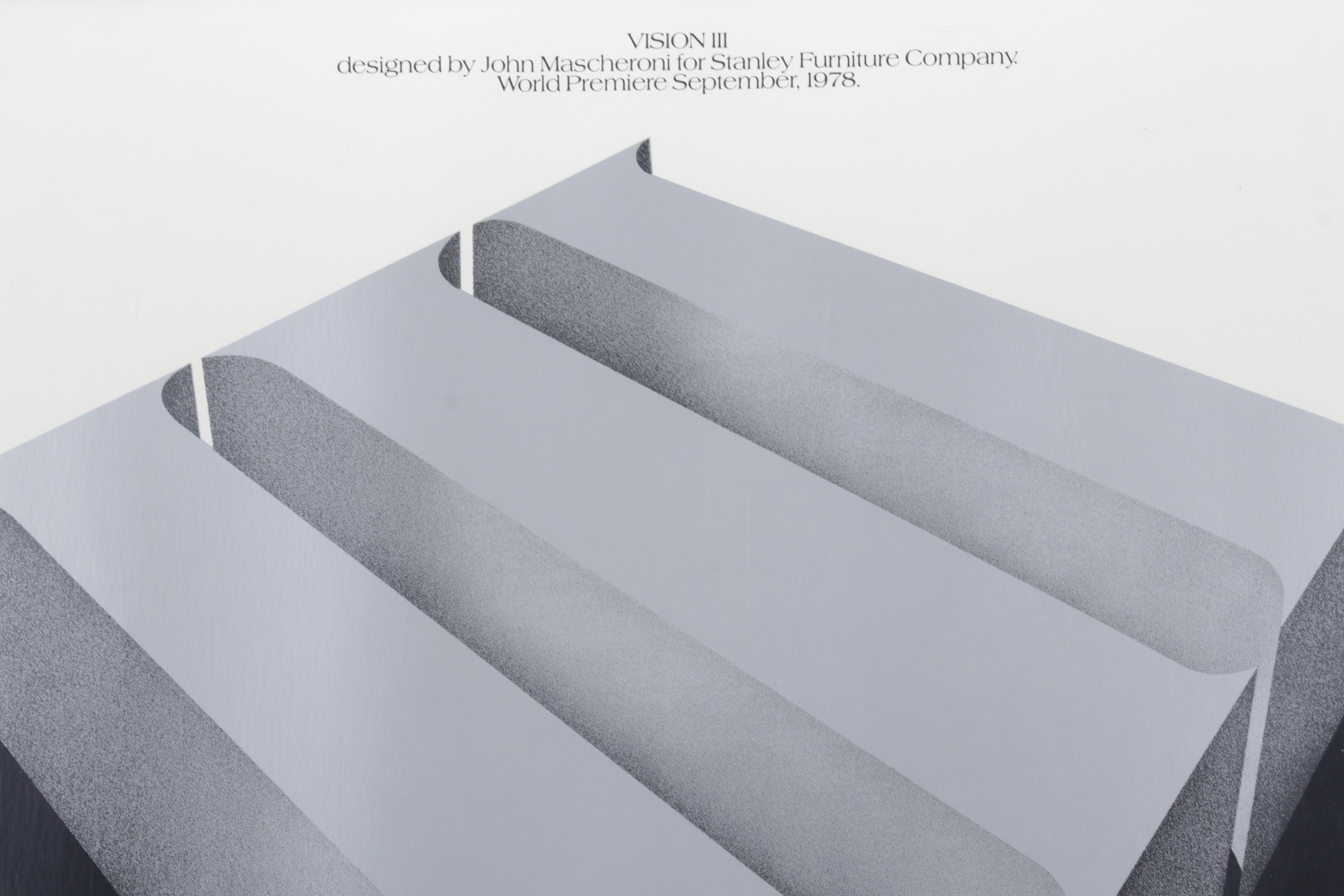 John Mascheroni for Stanley Furniture Company Lithograph "Vision III," 1978