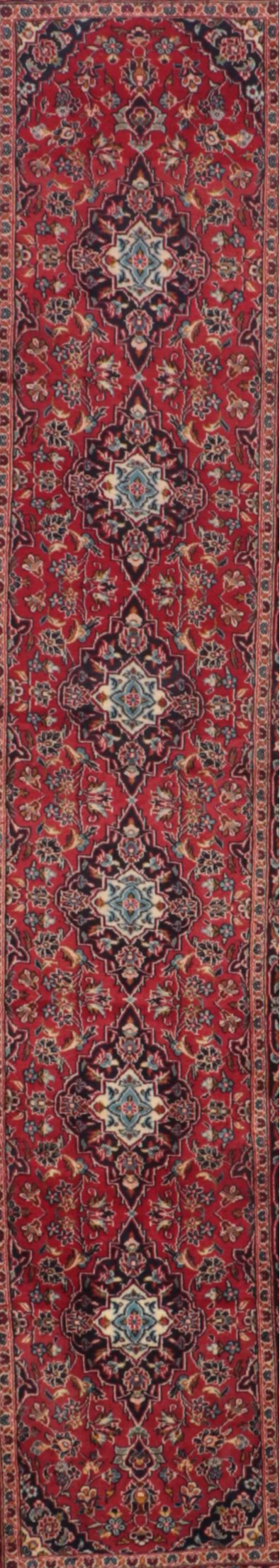 3'2 x 12'10  Persian Kerman Style Carpet Runner Long Rug