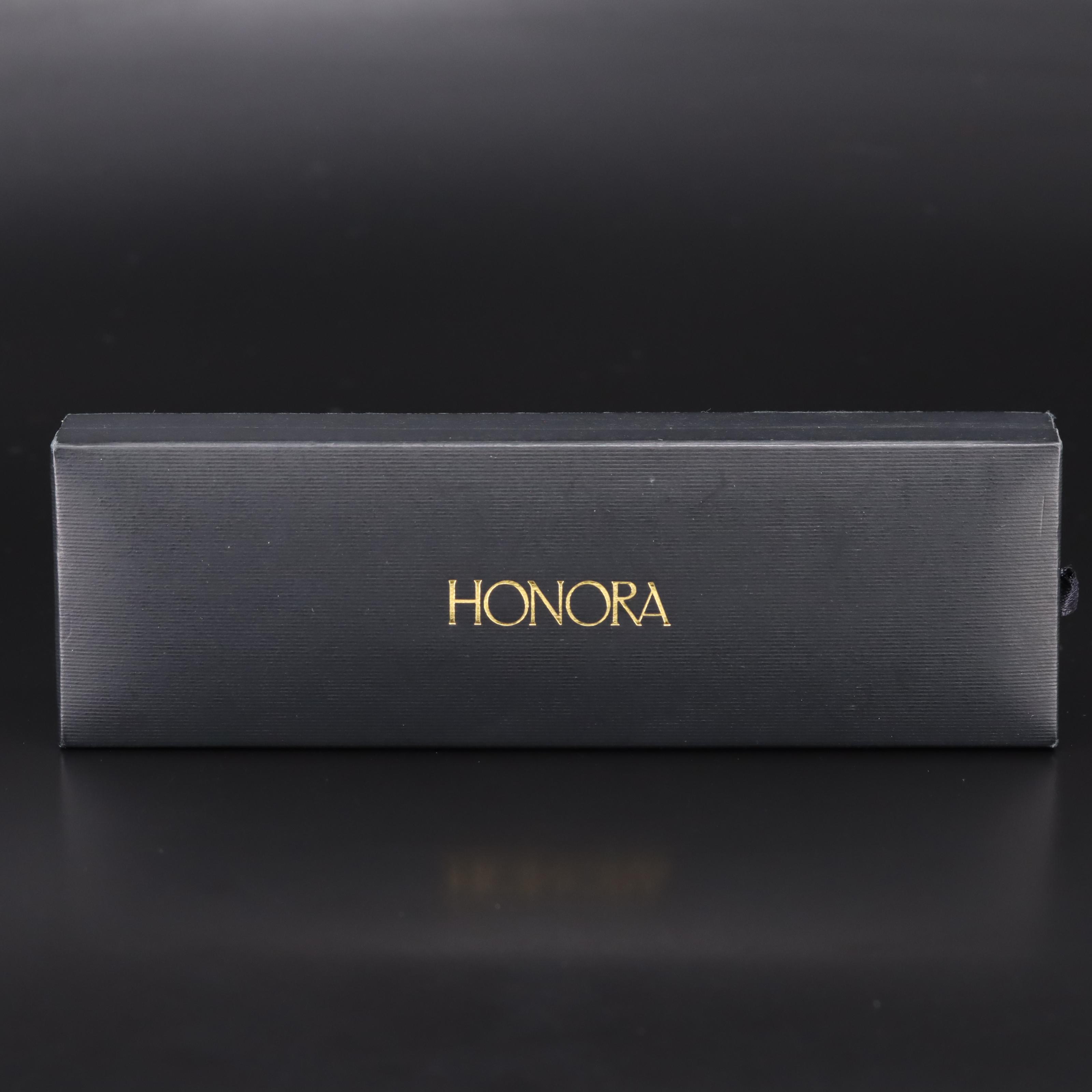 Stainless Steel Honora Mother-of-Pearl  Dial and Floating Black Pearl Watch
