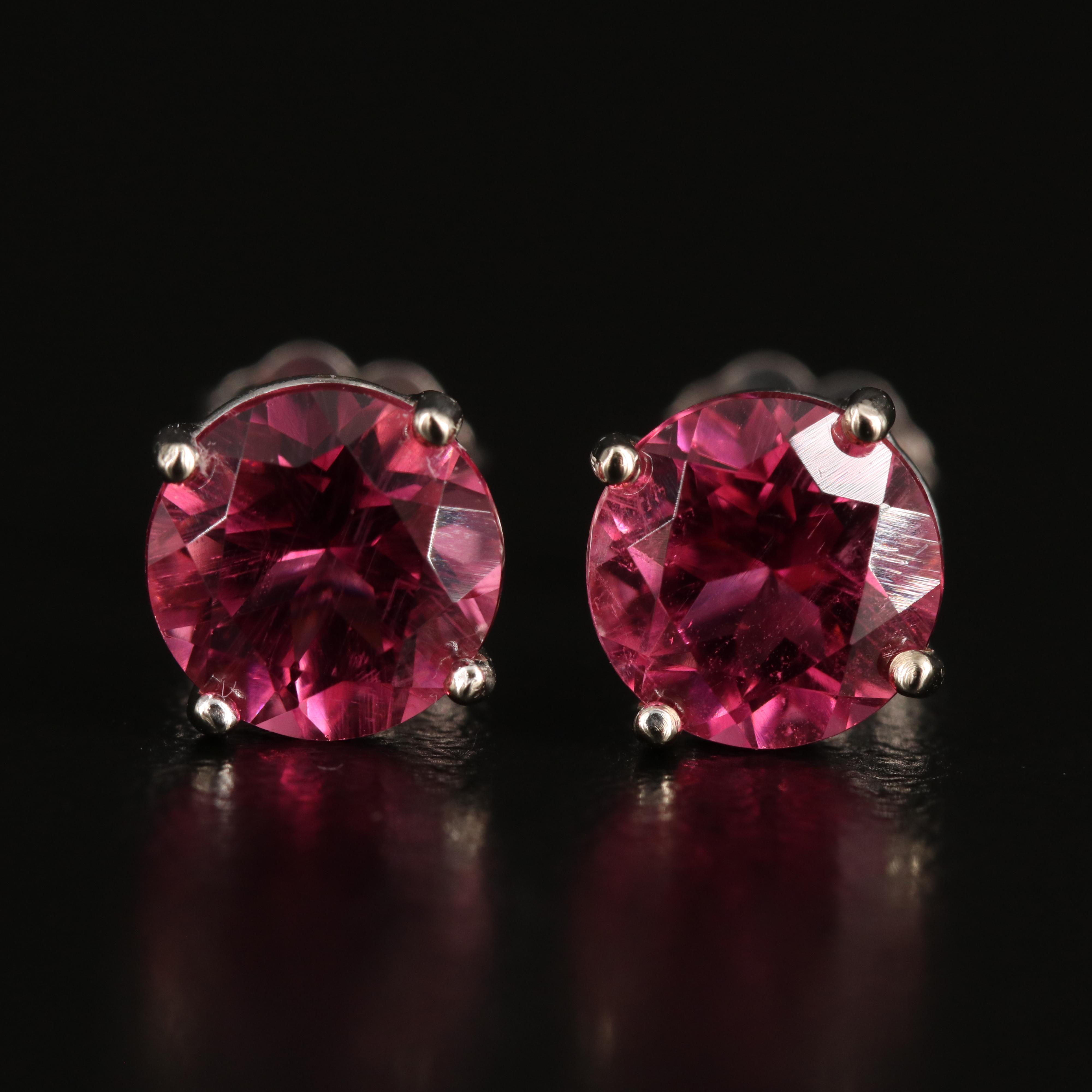 14K Tourmaline Stud Earrings
