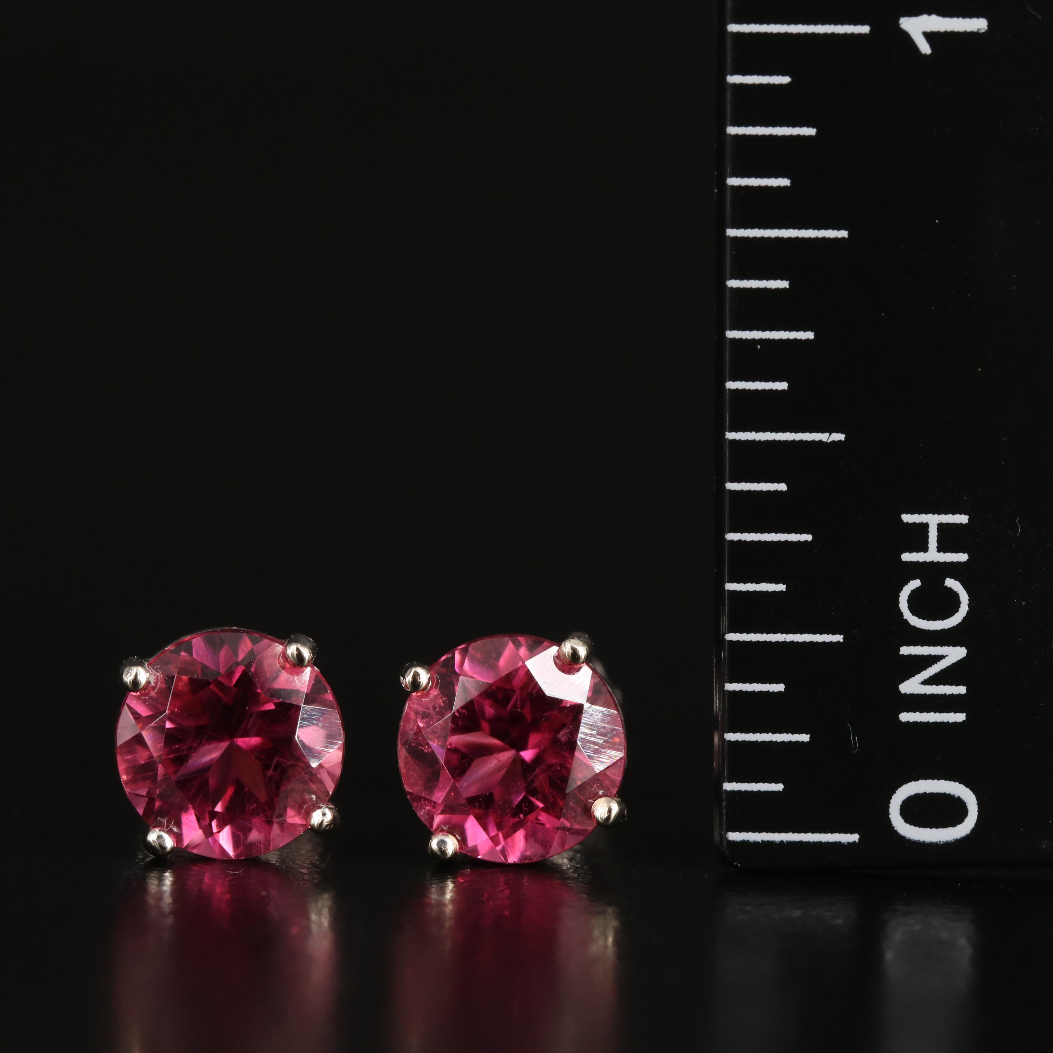 14K Tourmaline Stud Earrings