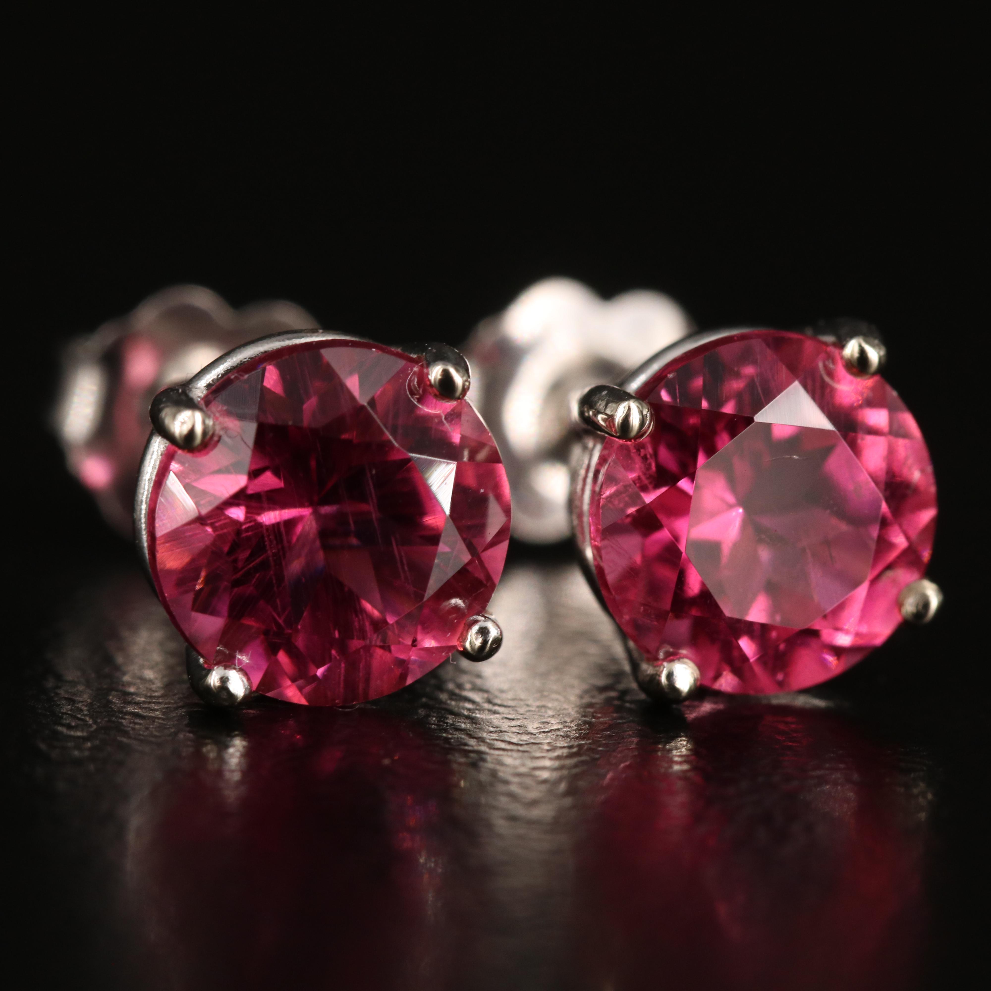 14K Tourmaline Stud Earrings