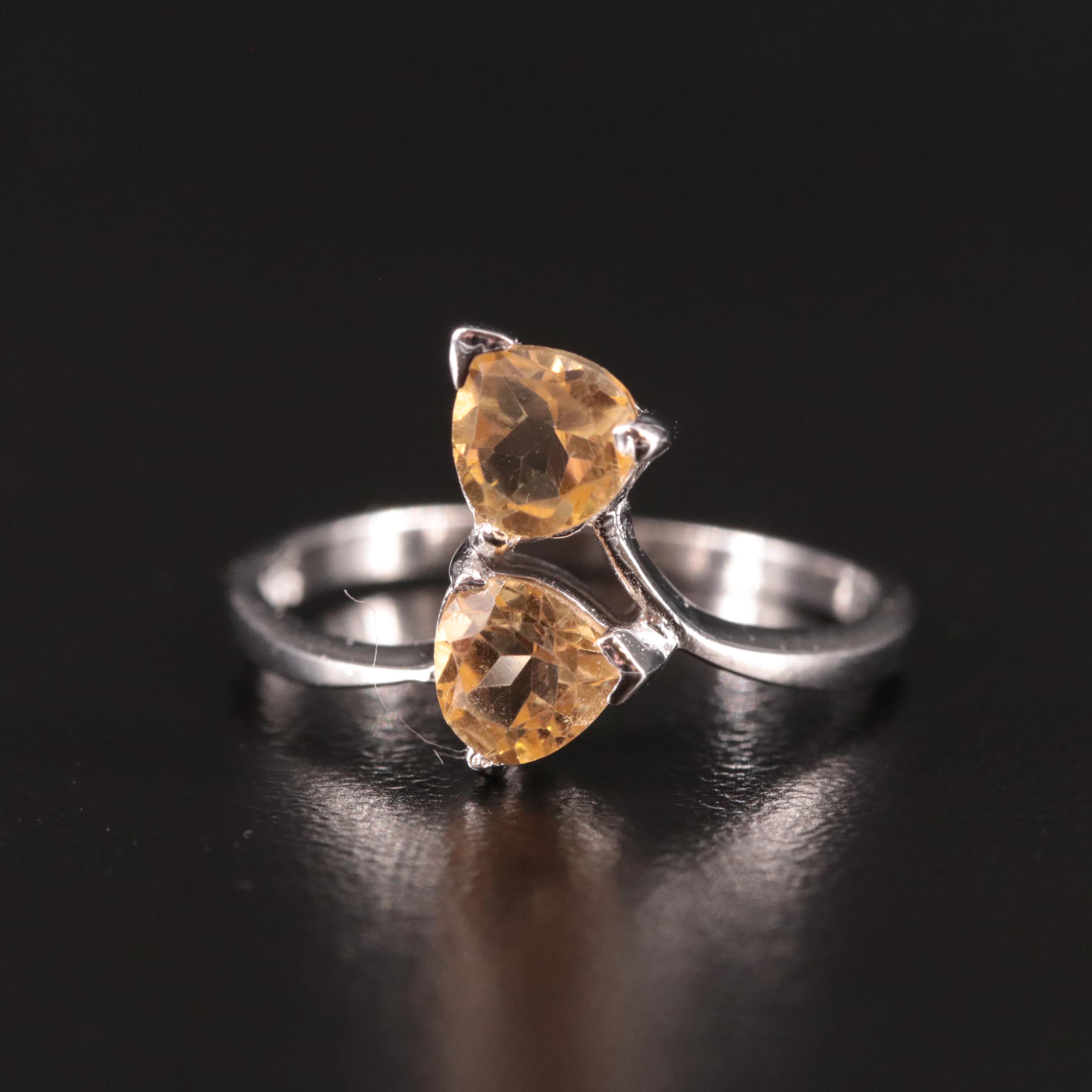 Sterling Citrine Ring