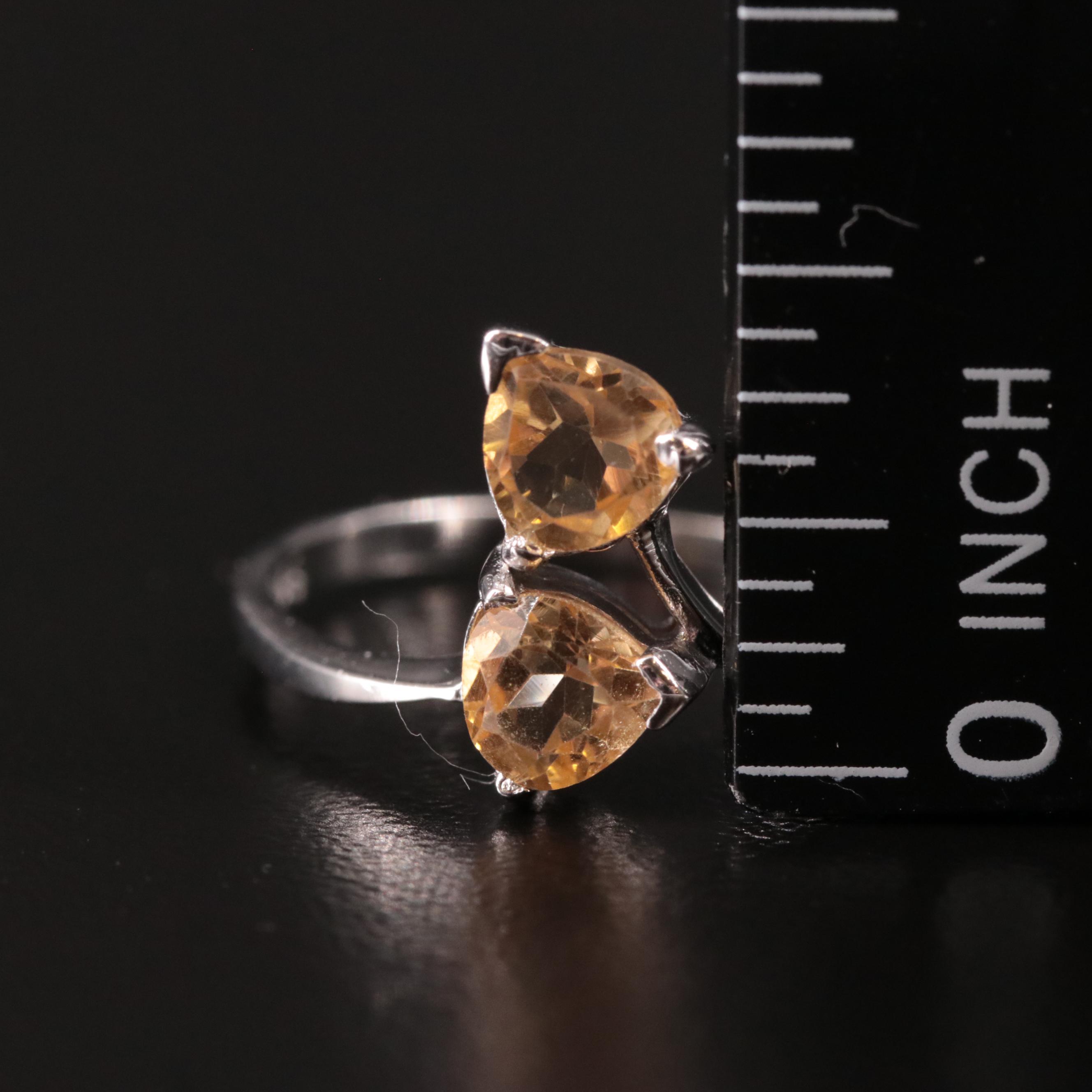 Sterling Citrine Ring