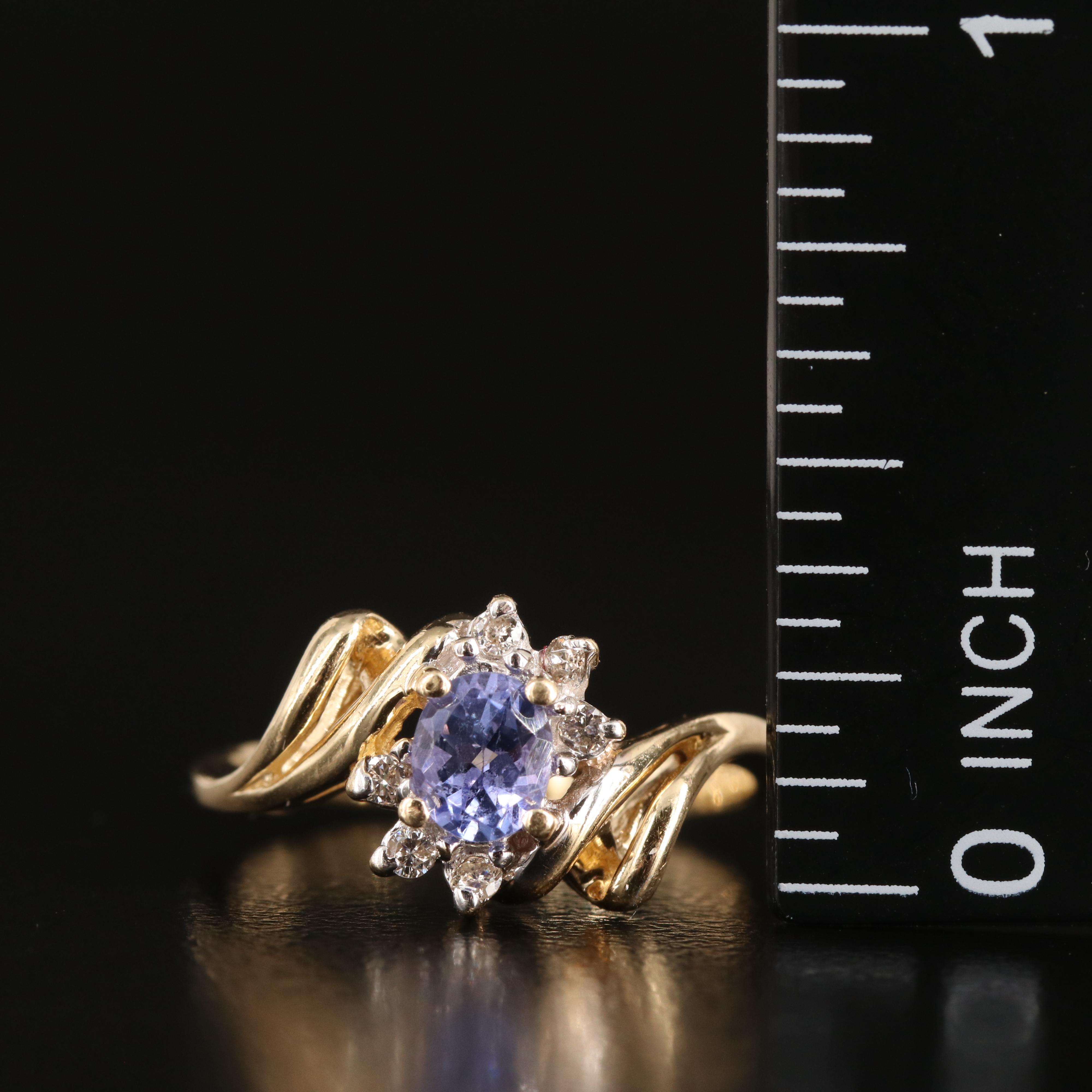 14K Tanzanite and Diamond Ring