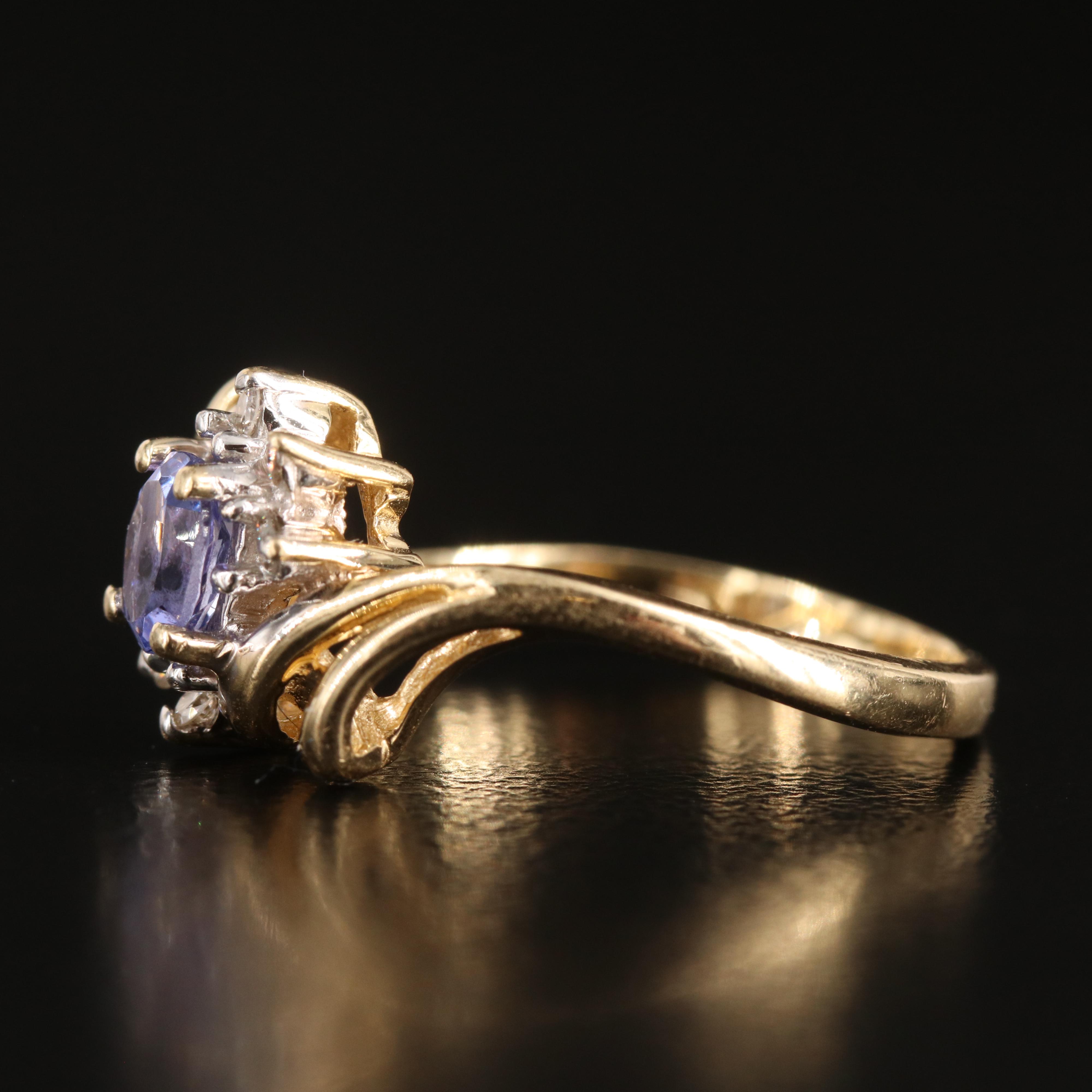 14K Tanzanite and Diamond Ring