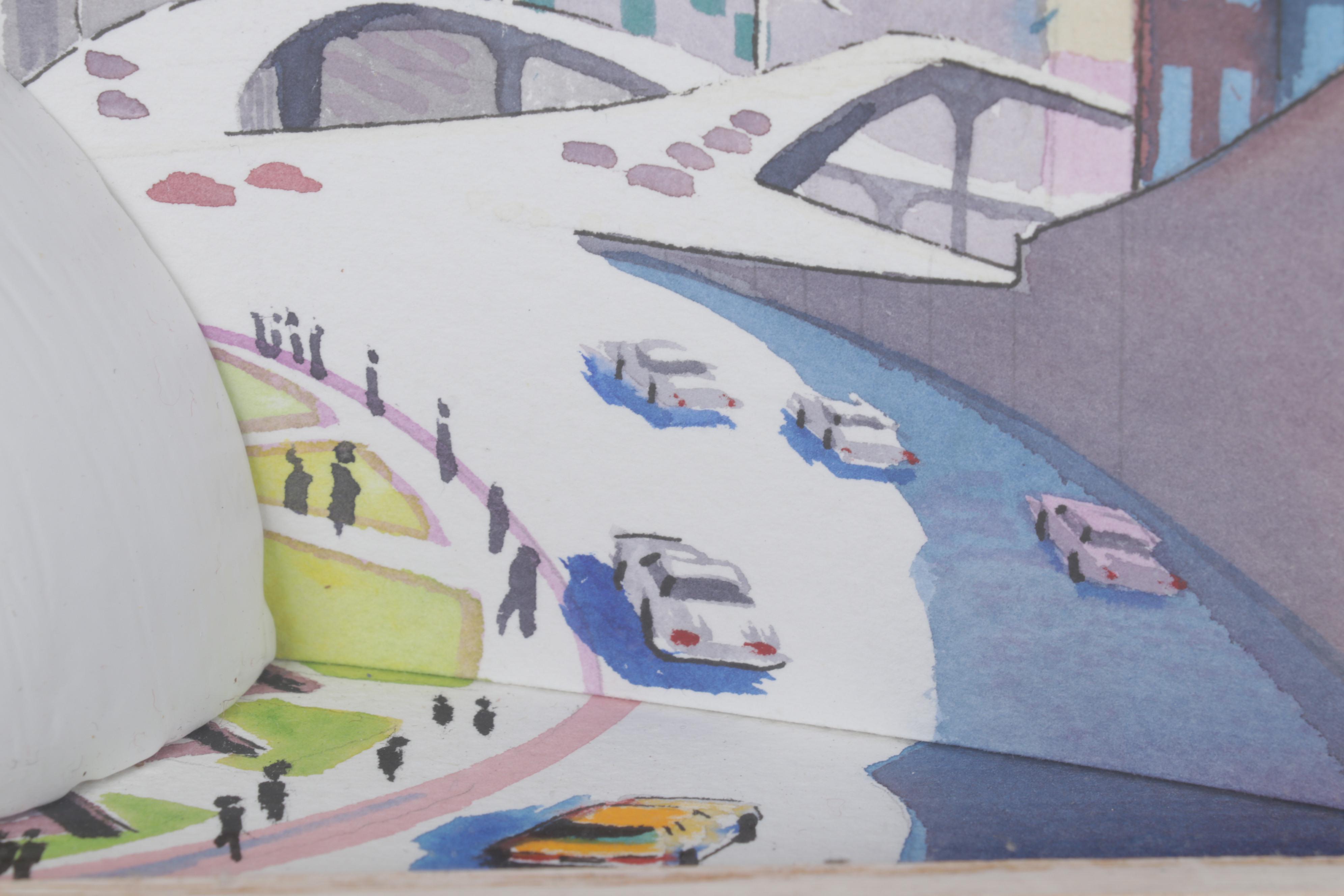 Michael Kaiser Stadium Watercolor Paintings Including "HPI Civic Arena"