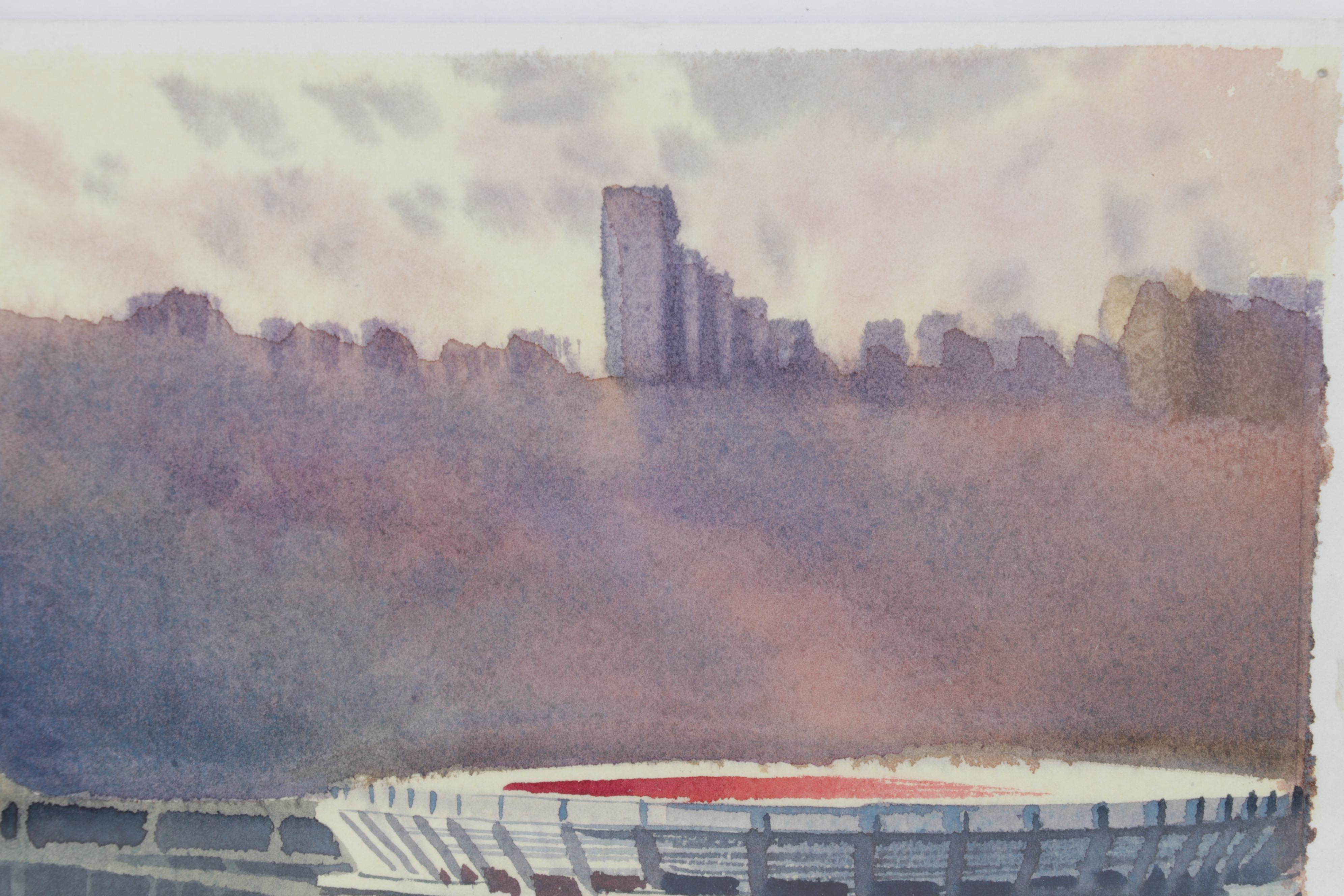 Michael Kaiser Stadium Watercolor Paintings Including "HPI Civic Arena"