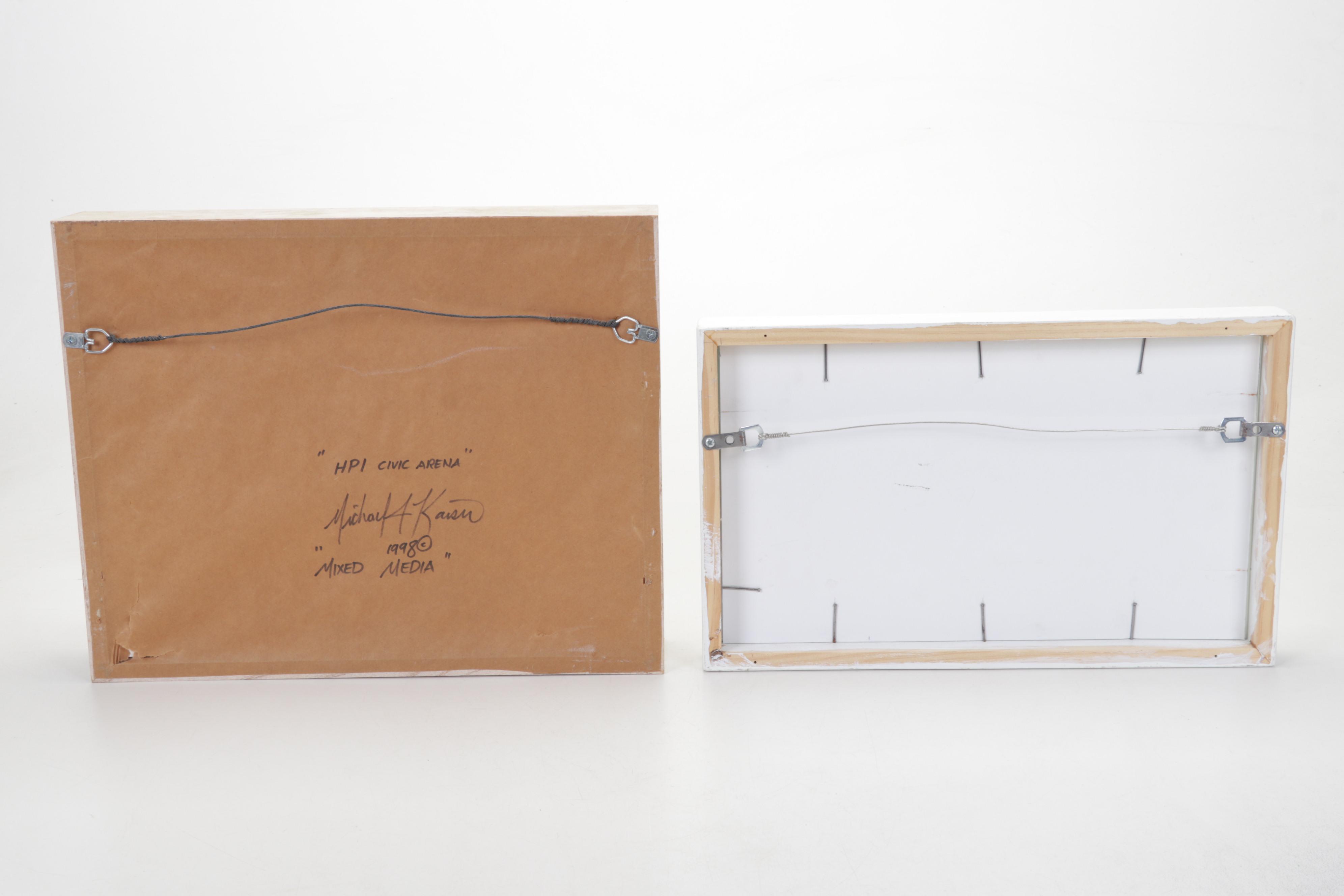 Michael Kaiser Stadium Watercolor Paintings Including "HPI Civic Arena"