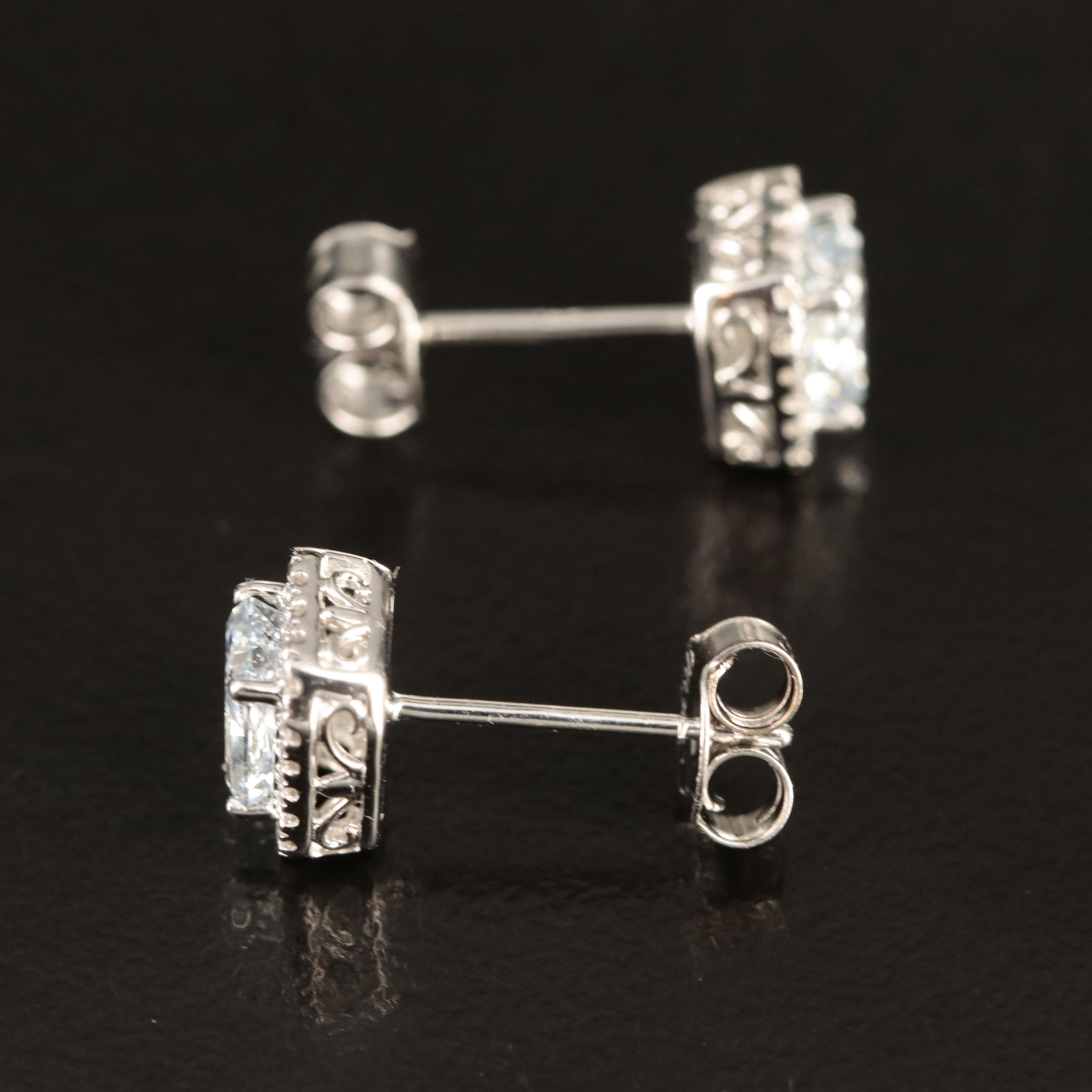 14K 1.12 CTW Lab Grown Diamond Stud Earrings