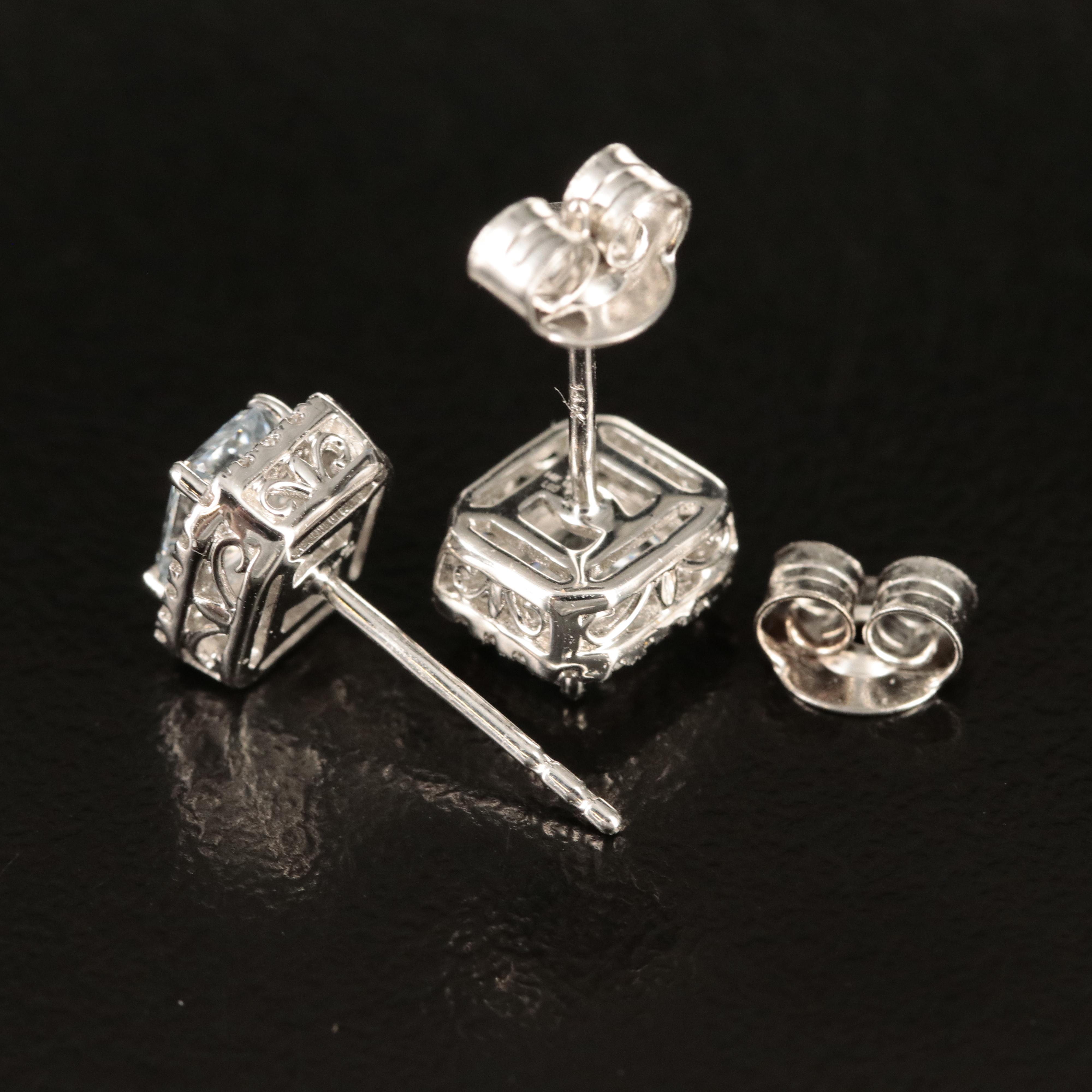 14K 1.12 CTW Lab Grown Diamond Stud Earrings