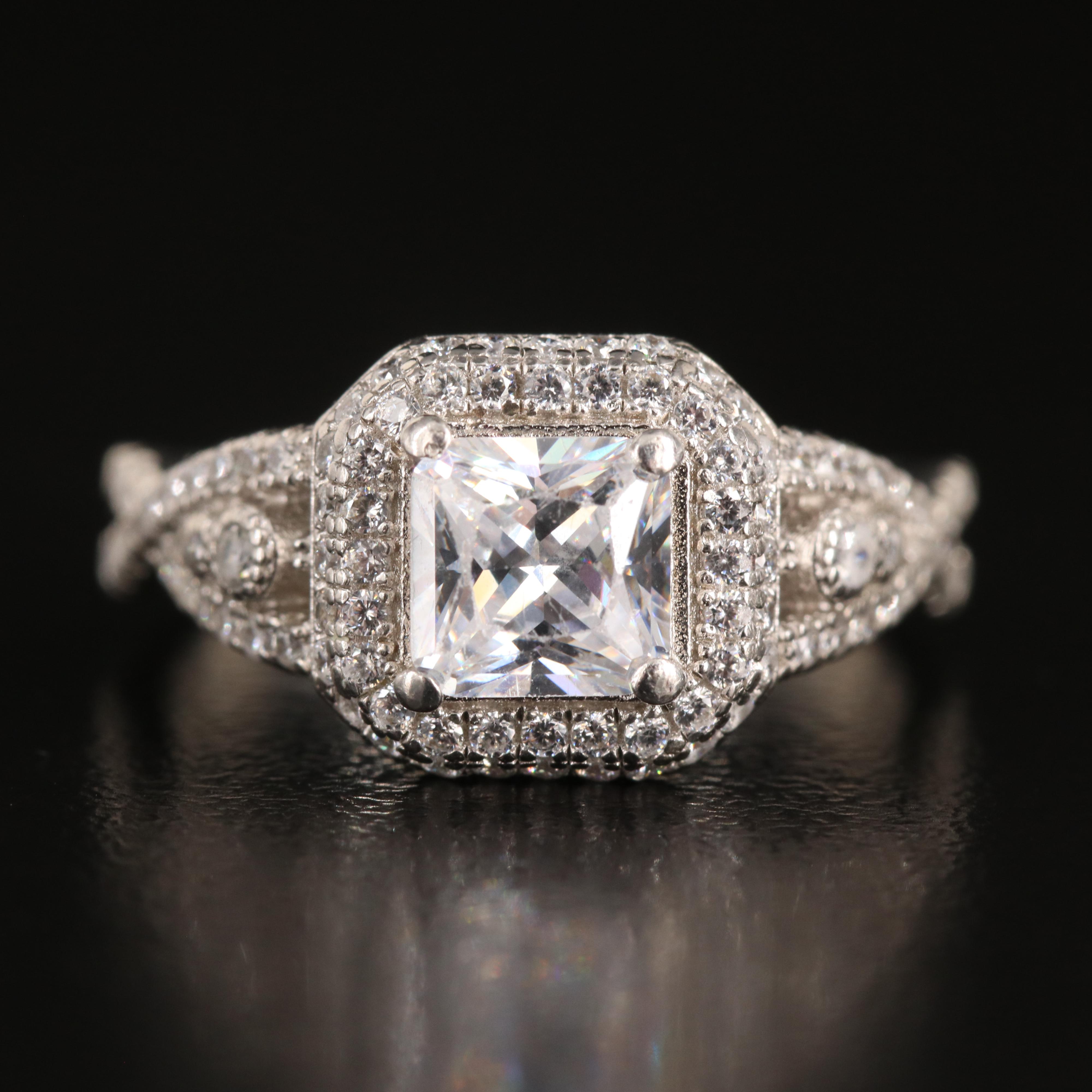 Sterling Cubic Zirconia Ring