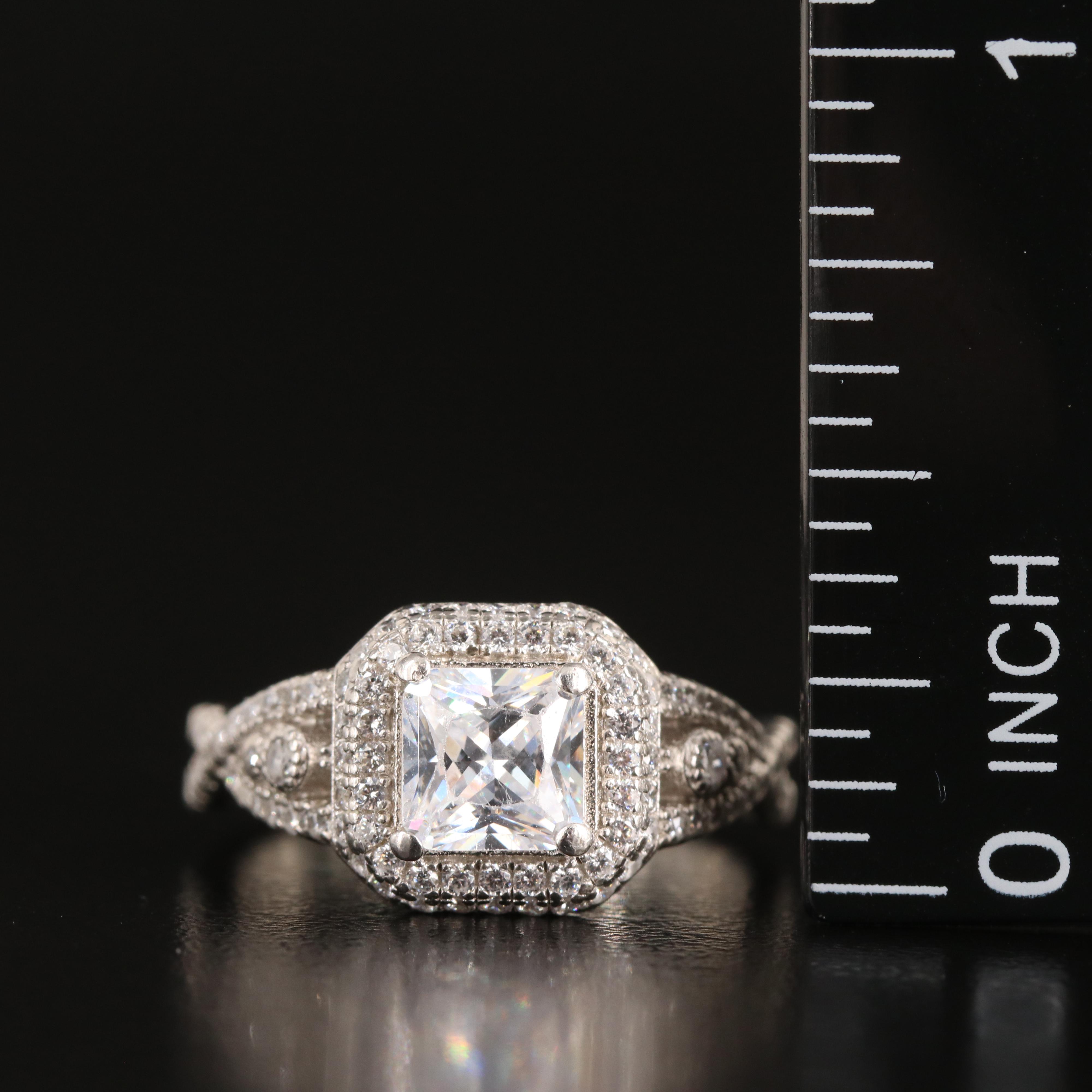 Sterling Cubic Zirconia Ring