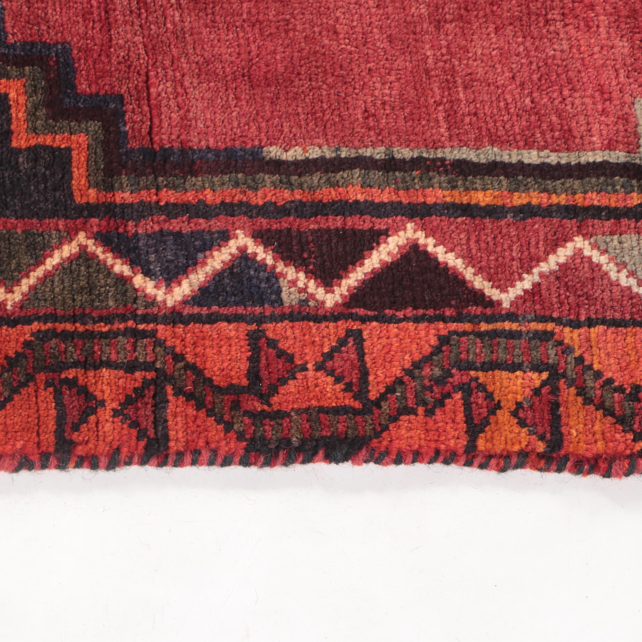 4'3 x 10'2 Hand-Knotted Persian Shiraz Long Rug