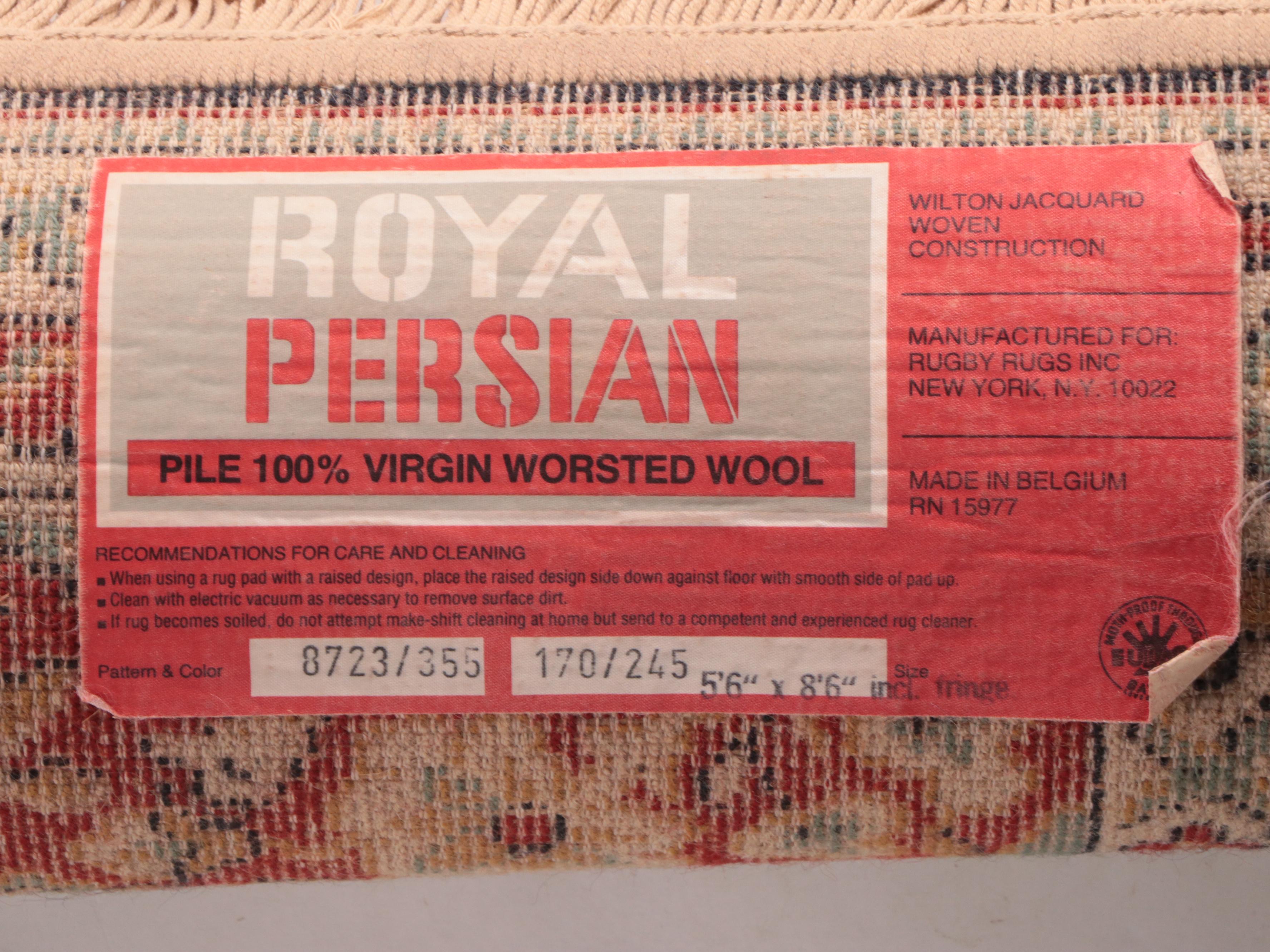 5'8 x 8'5 Machine Made Royal Persian Kerman Style Area Rug