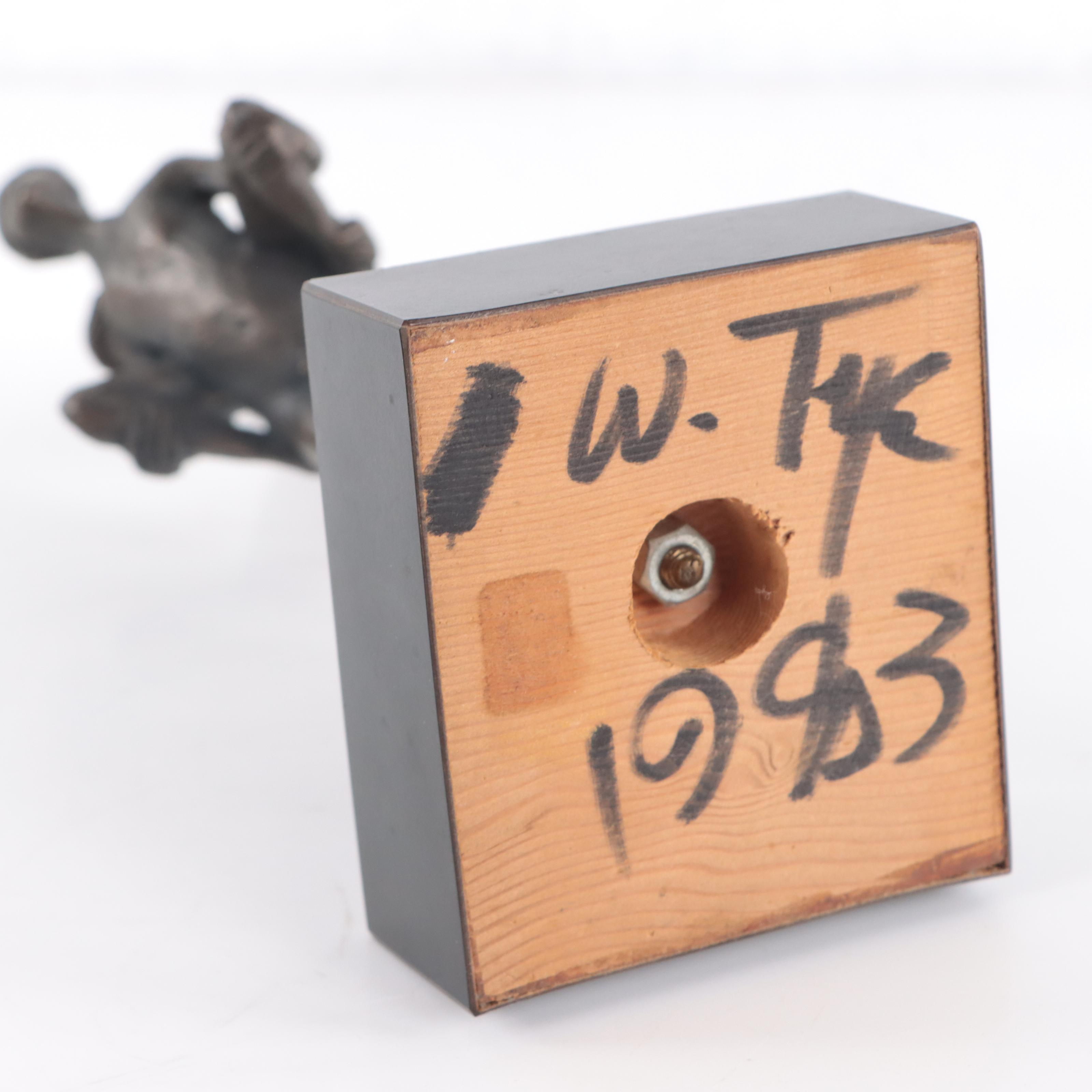 William Tye Bronze Figural Sculpture, 1983