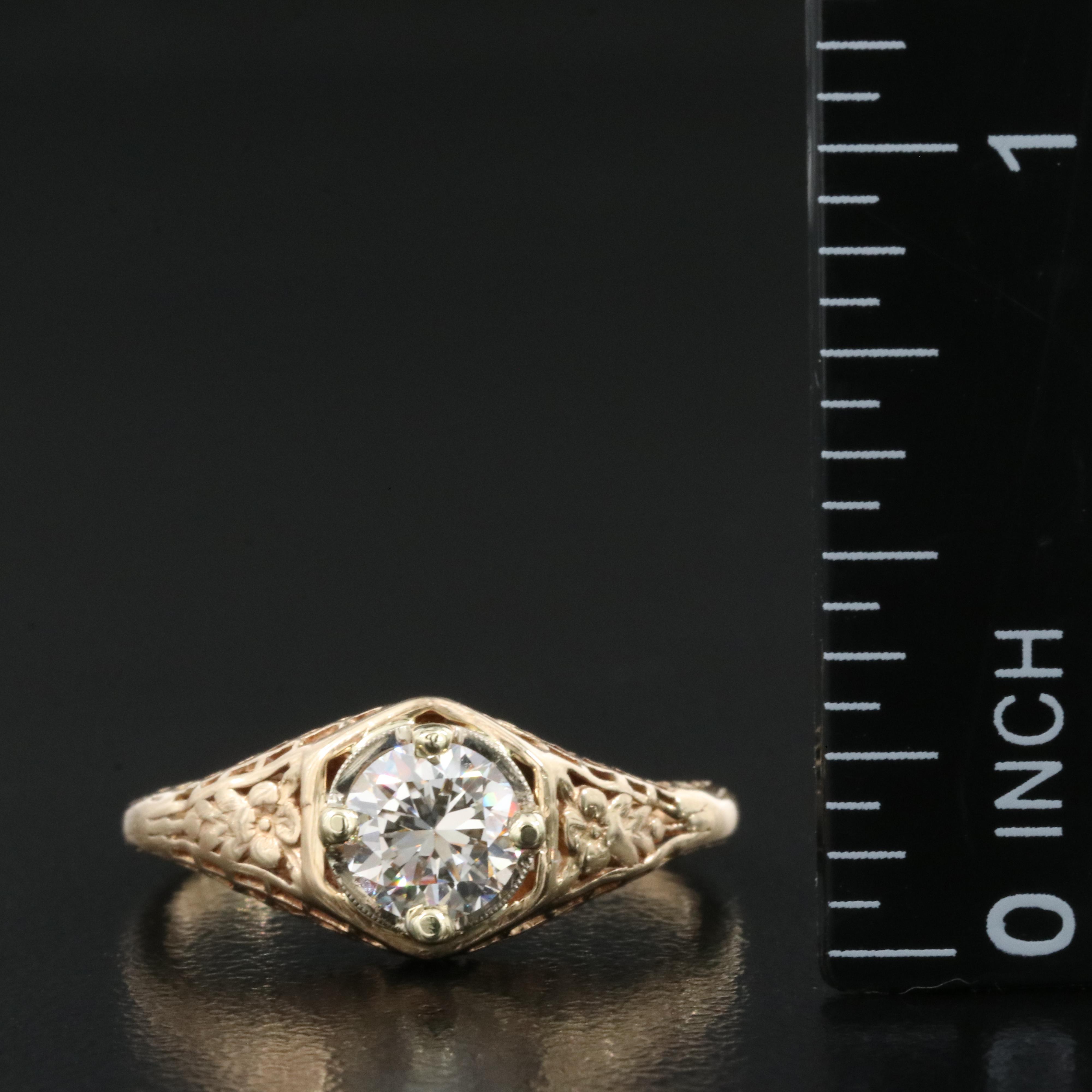 14K 0.75 CTW Diamond Ring
