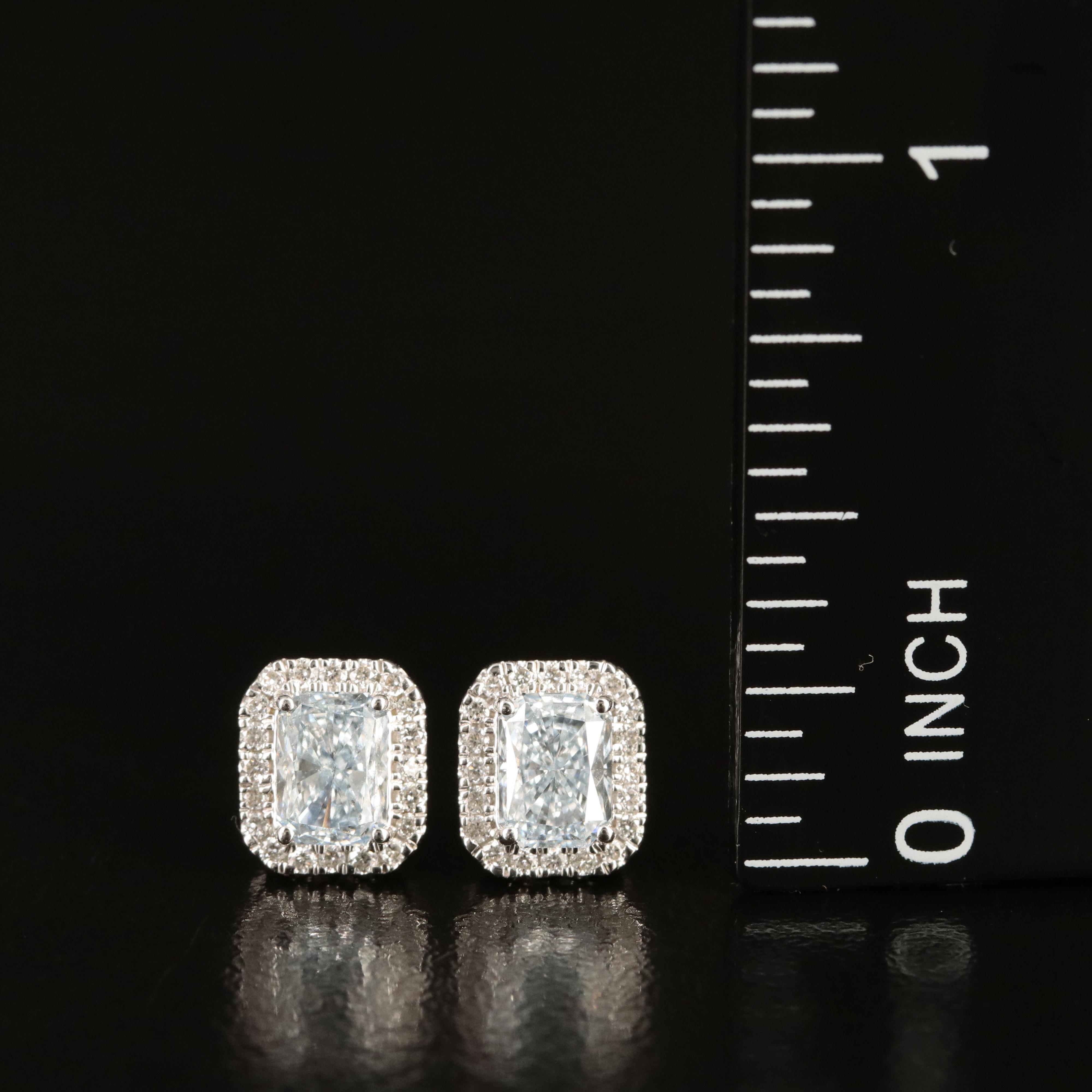 14K 1.22 CTW Lab Grown Diamond Stud Earrings