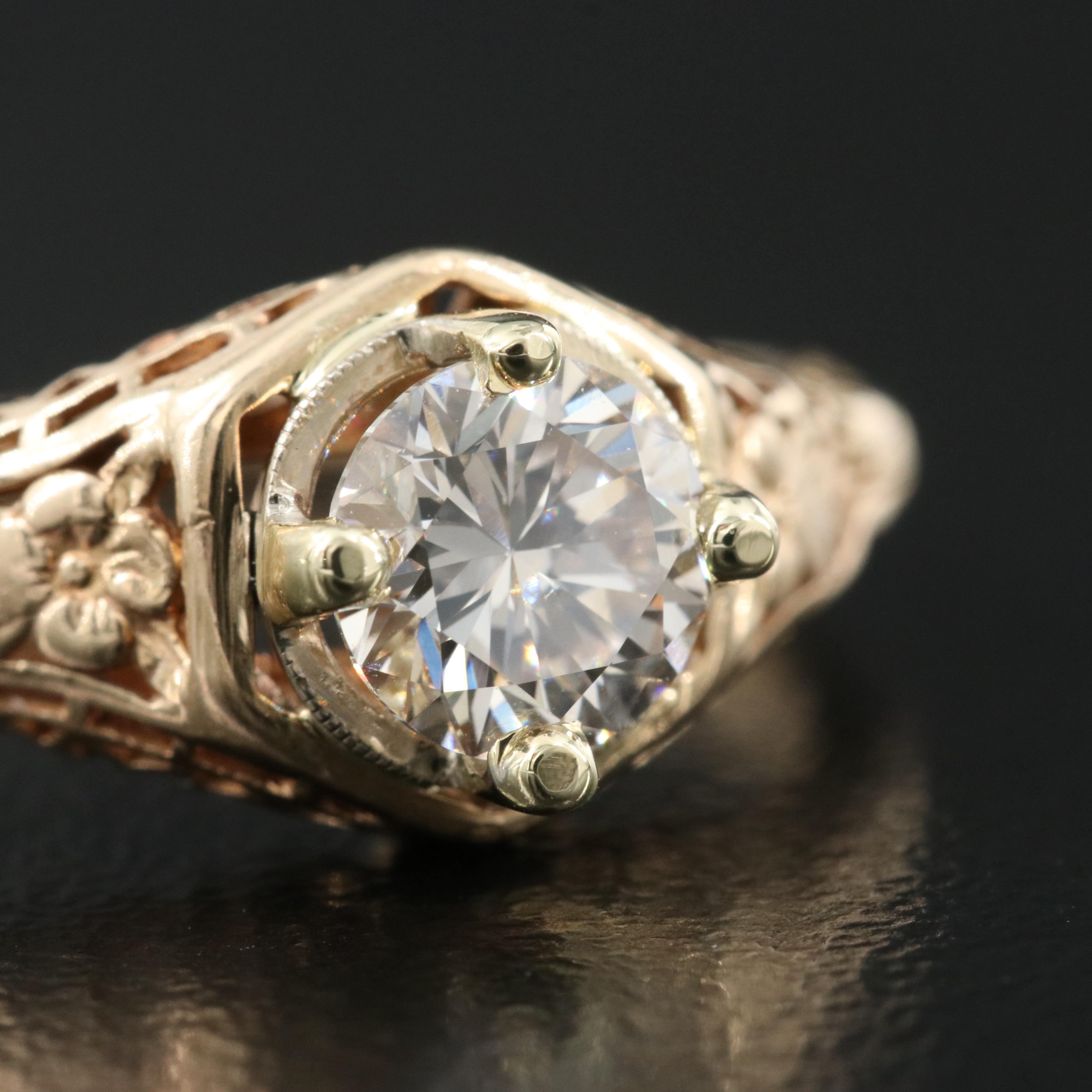 14K 0.75 CTW Diamond Ring