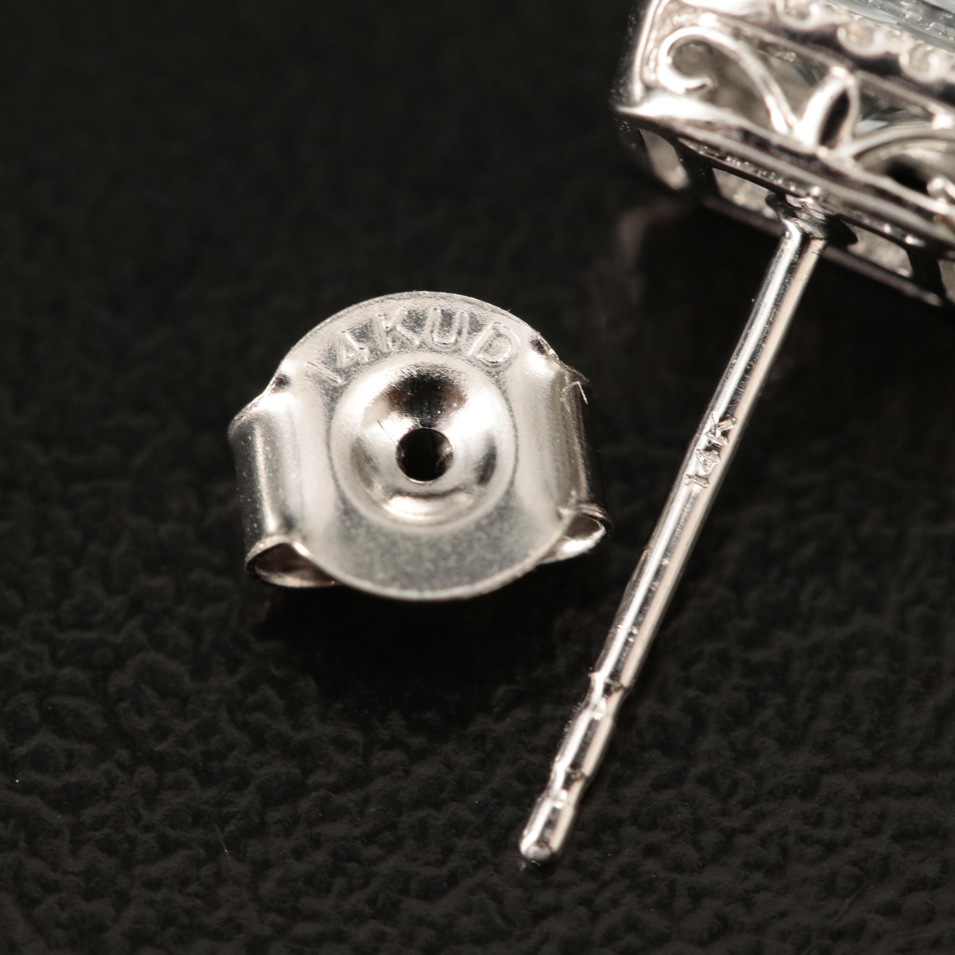 14K 1.22 CTW Lab Grown Diamond Stud Earrings