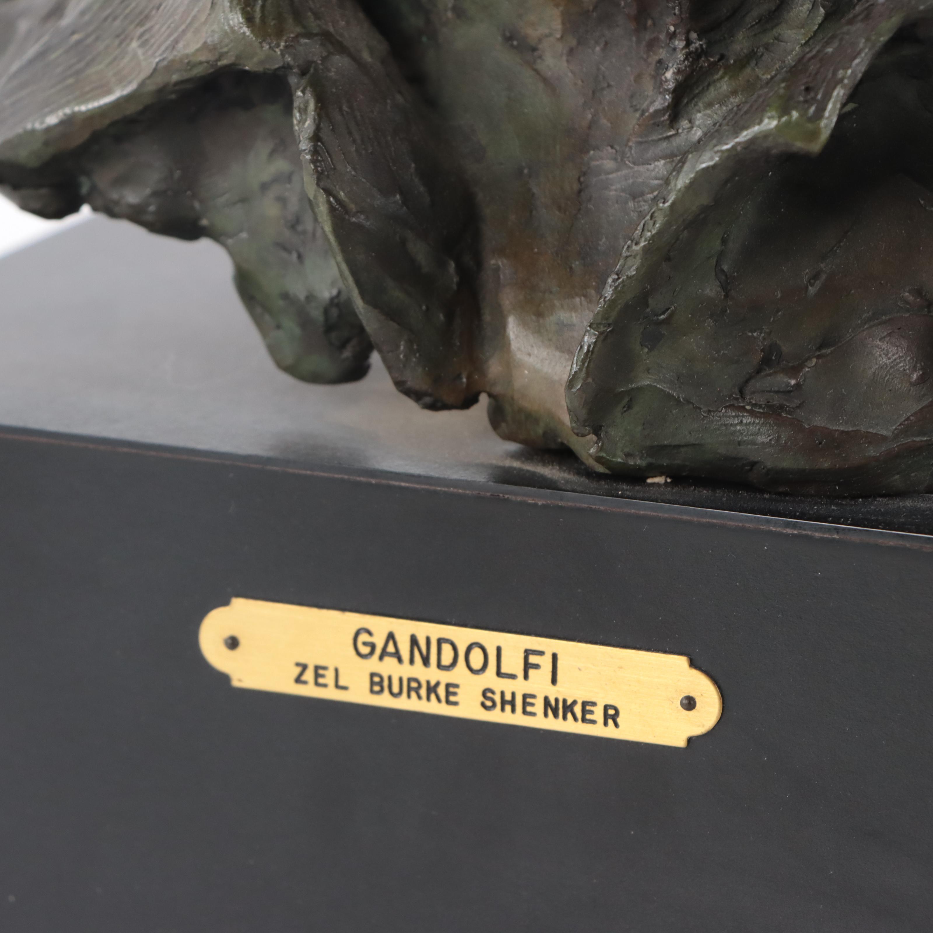 Zel Burke Shenker Bronze Male Bust "Gandolfi," 1971