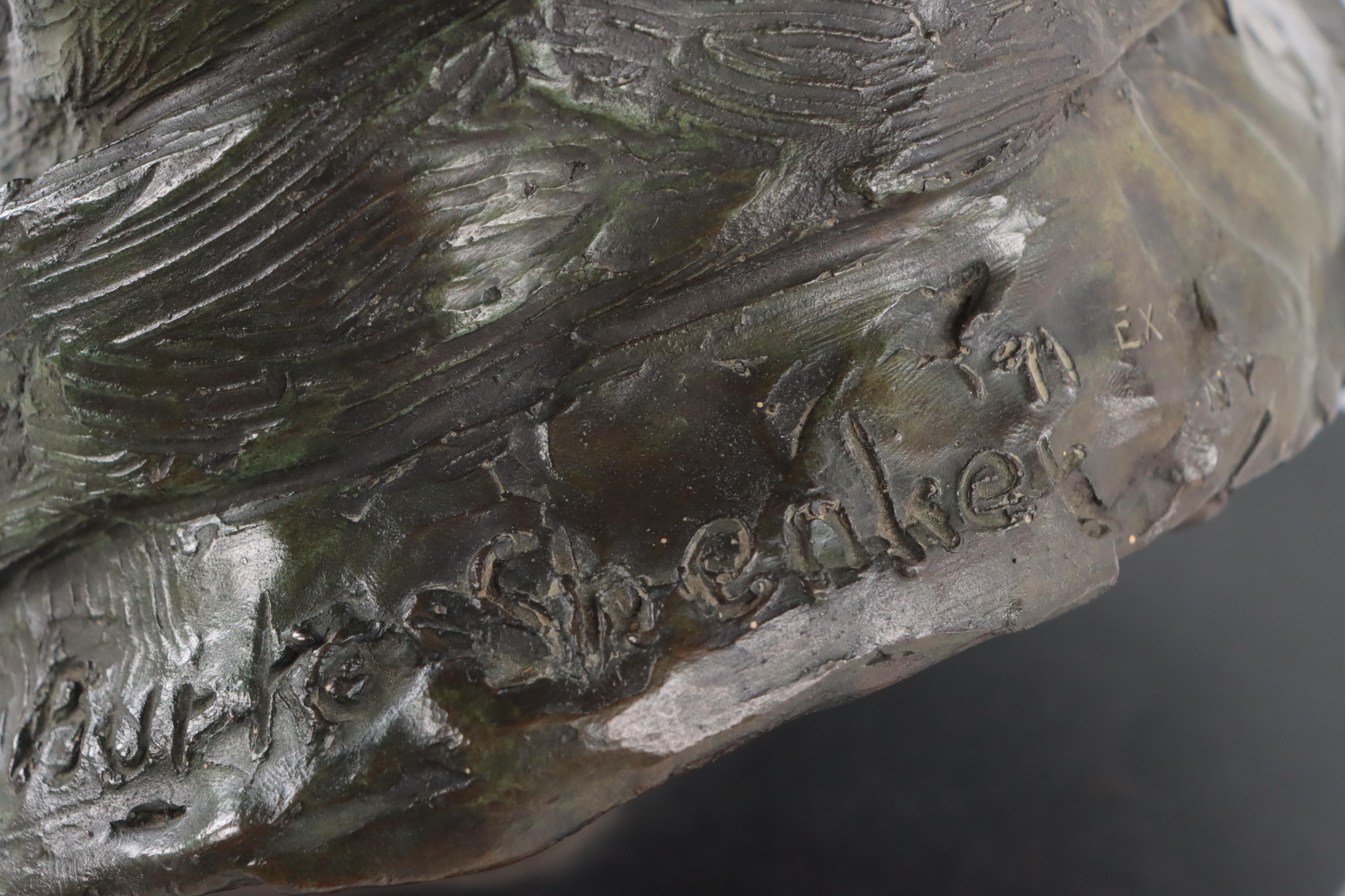 Zel Burke Shenker Bronze Male Bust "Gandolfi," 1971