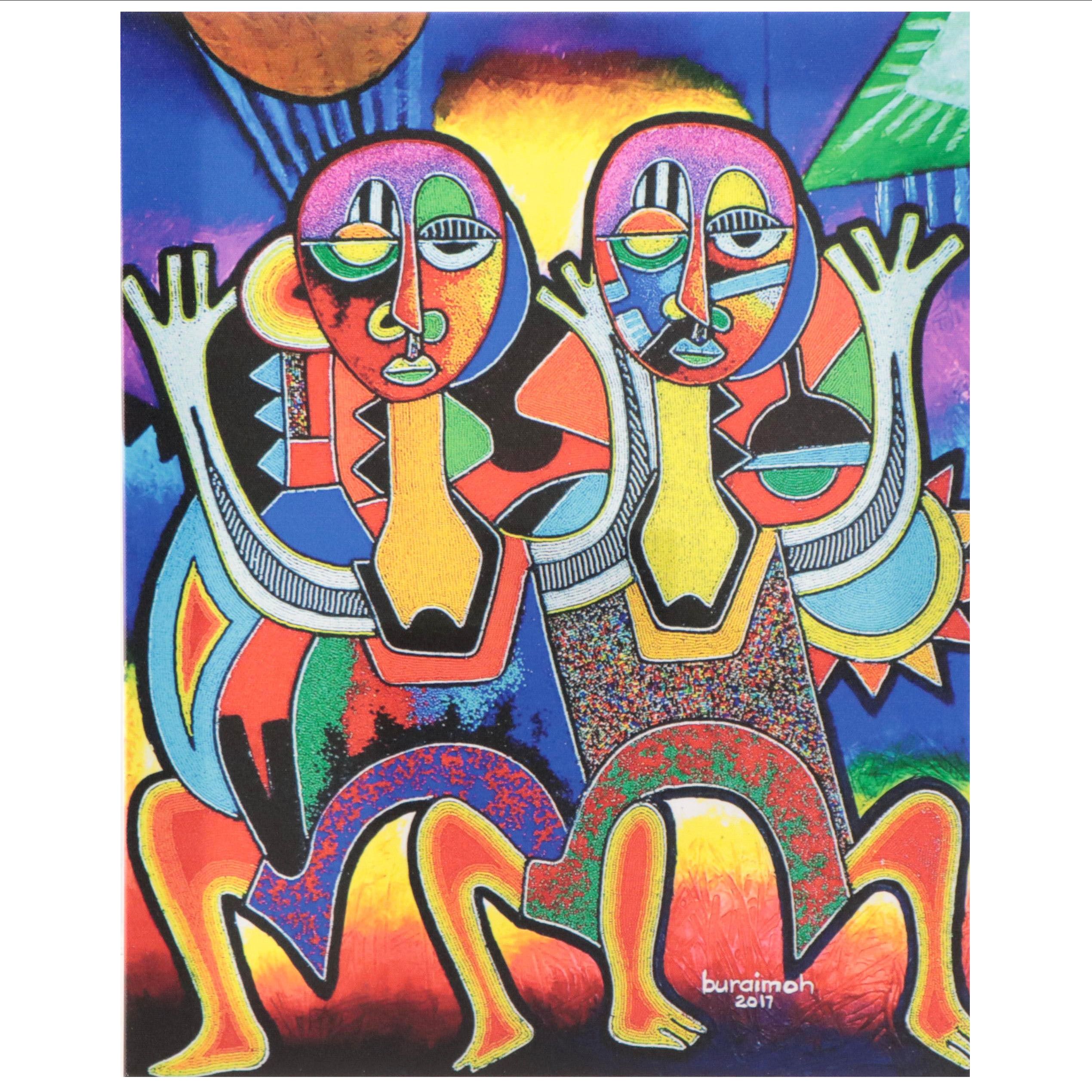 Chief Jimoh Buraimoh Giclée "Identical Twins," 2023
