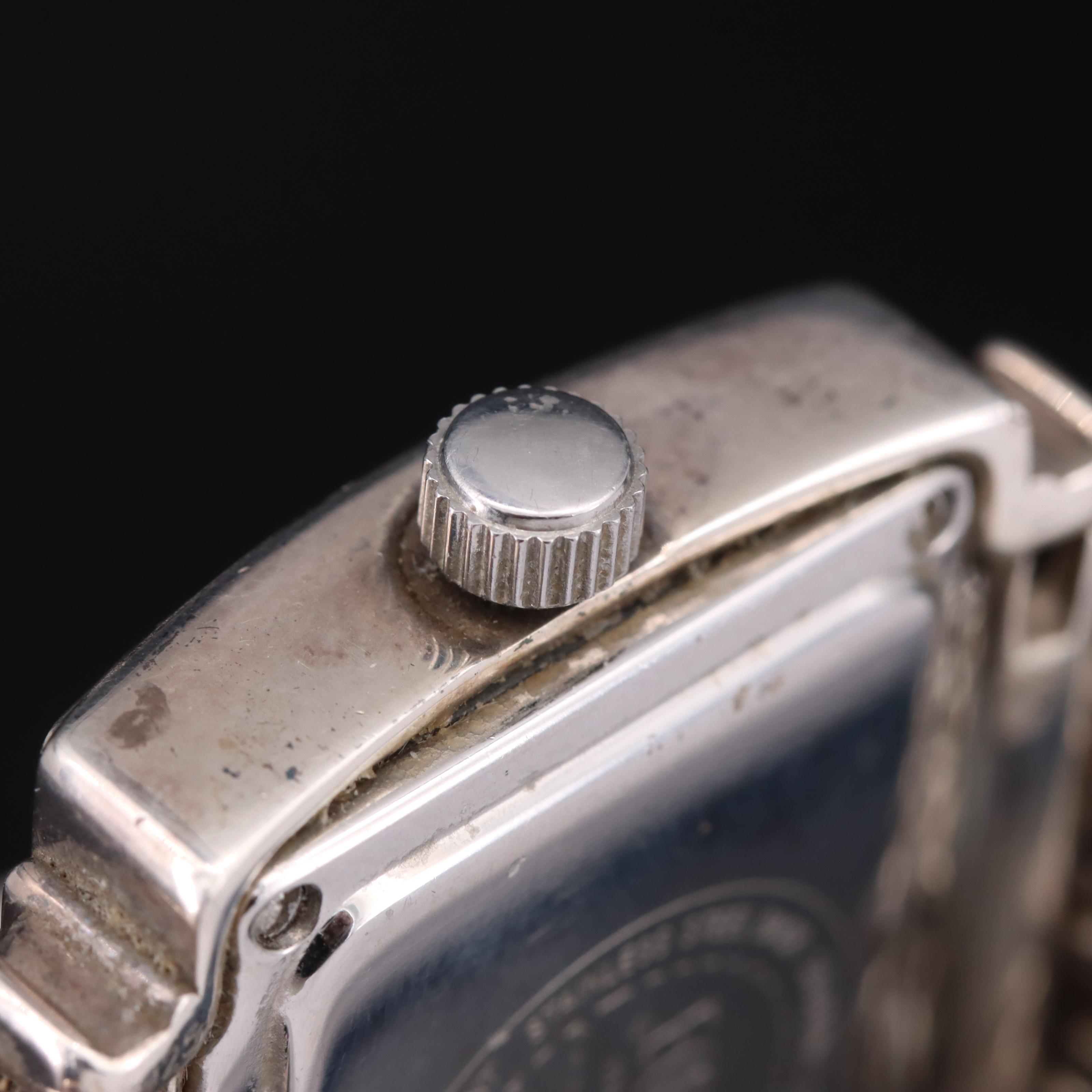 Sterling and Stainless Steel Ecclissi Mother-of-Pearl Dial Watch