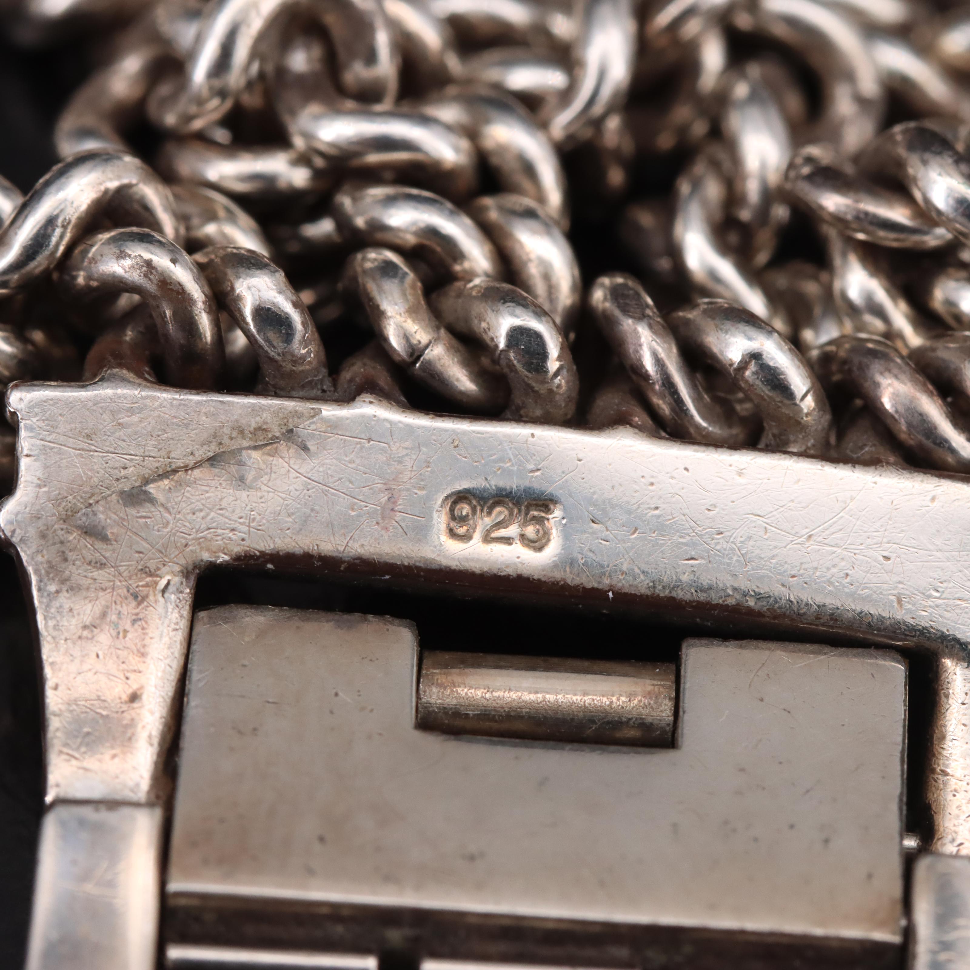 Sterling and Stainless Steel Ecclissi Mother-of-Pearl Dial Watch