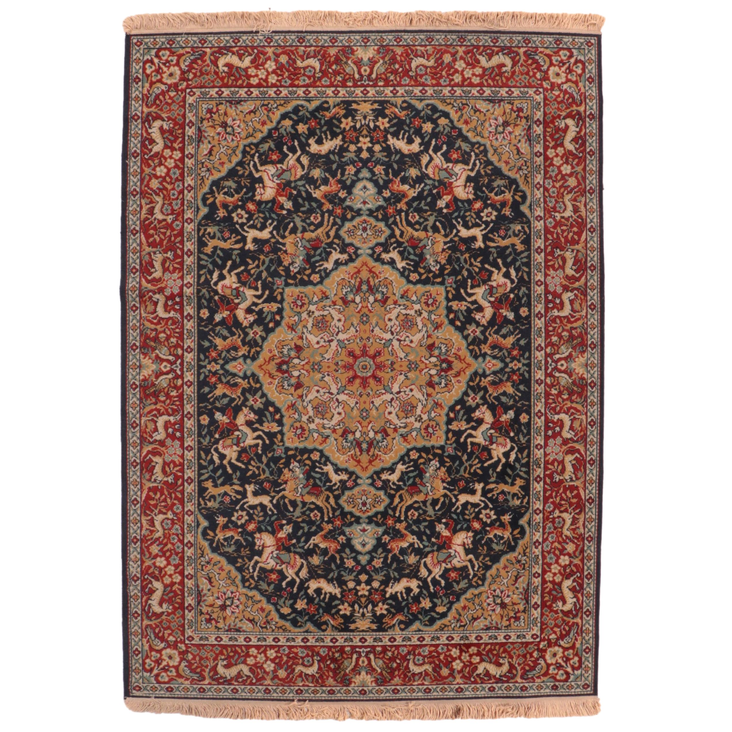 5'8 x 8'5 Machine Made Royal Persian Kerman Style Area Rug