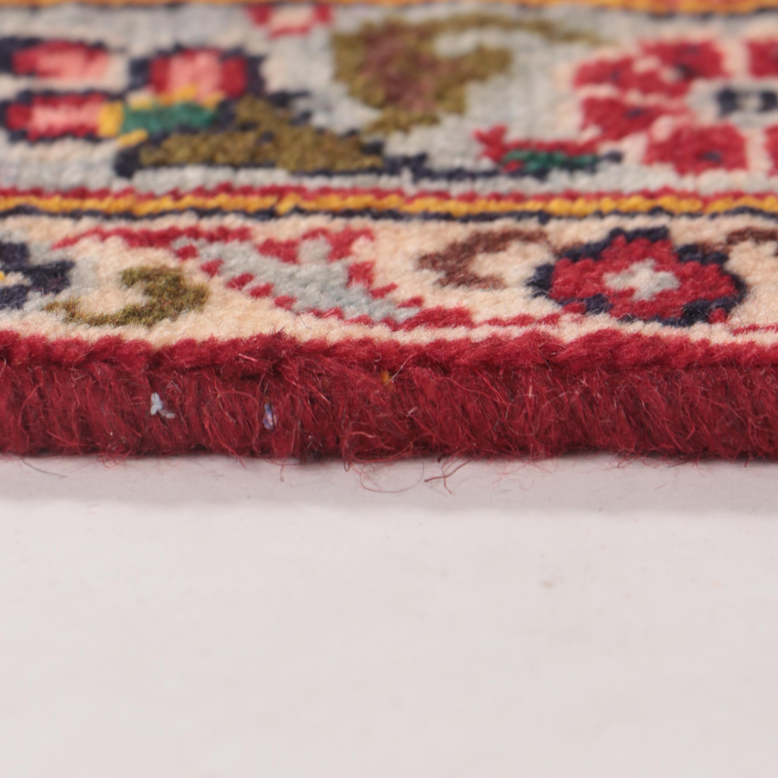 9'9 x 12'11 Hand-Knotted Persian Kashan Area Rug