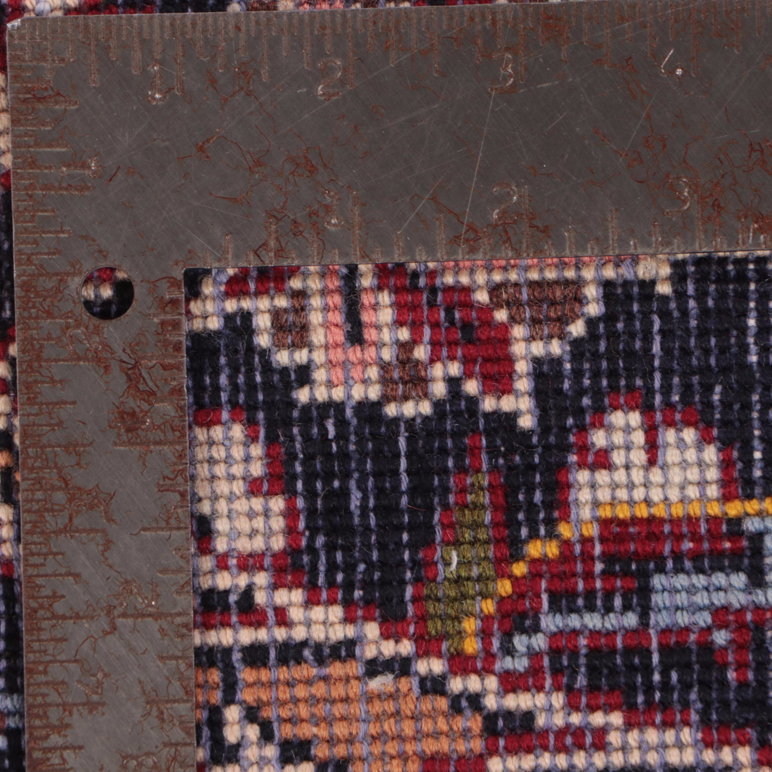 9'9 x 12'11 Hand-Knotted Persian Kashan Area Rug