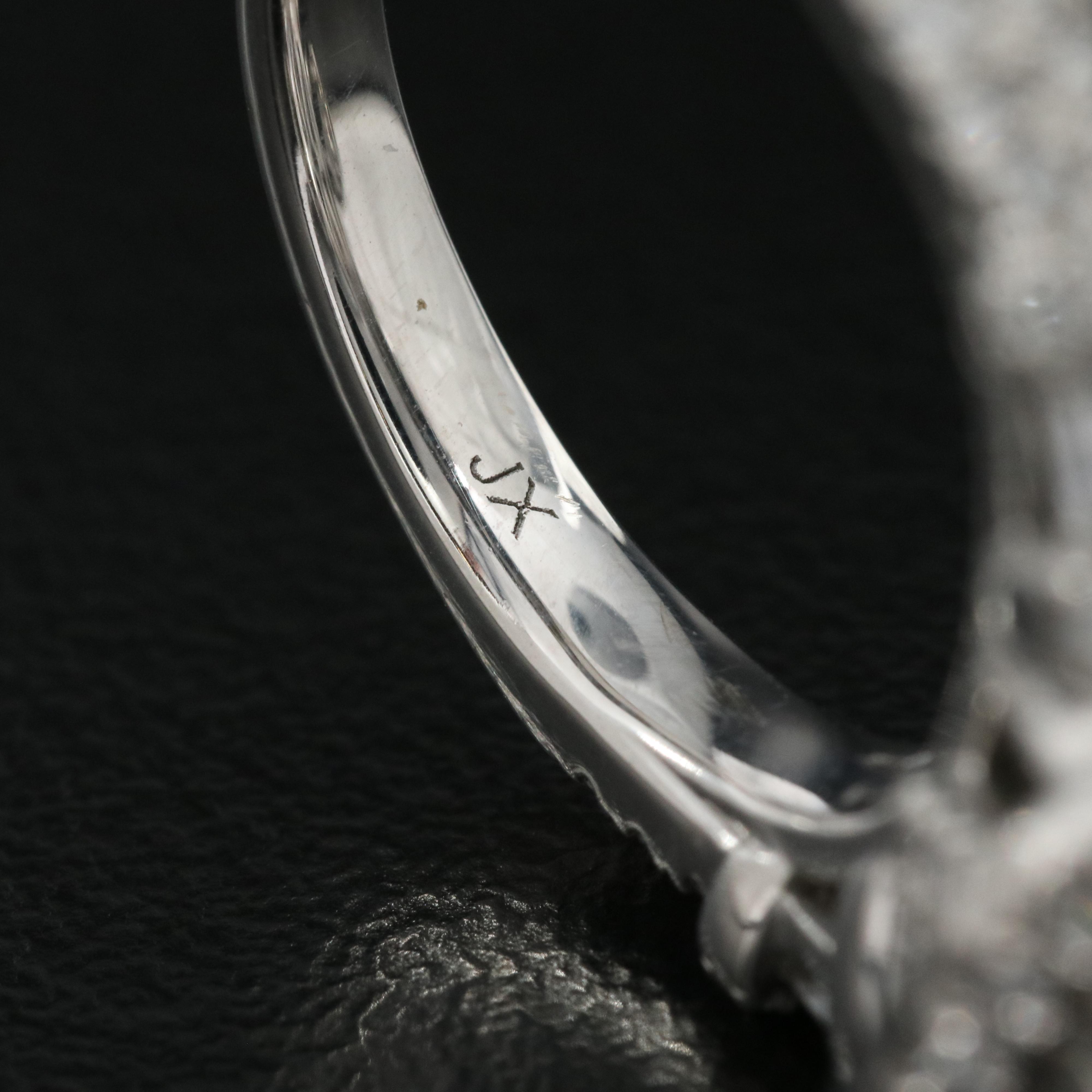 14K 0.95 CTW Diamond Cluster Ring