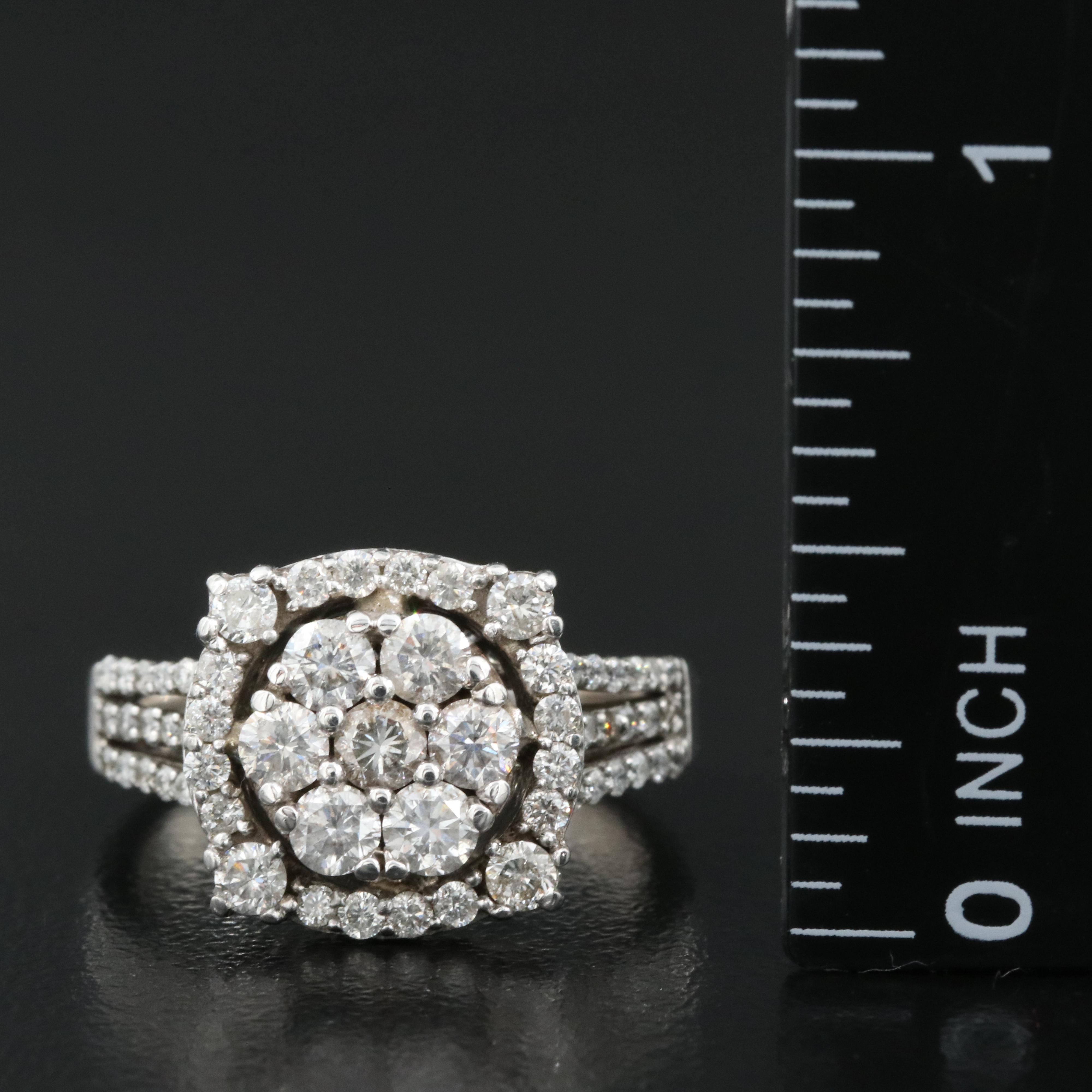 14K 0.95 CTW Diamond Ring