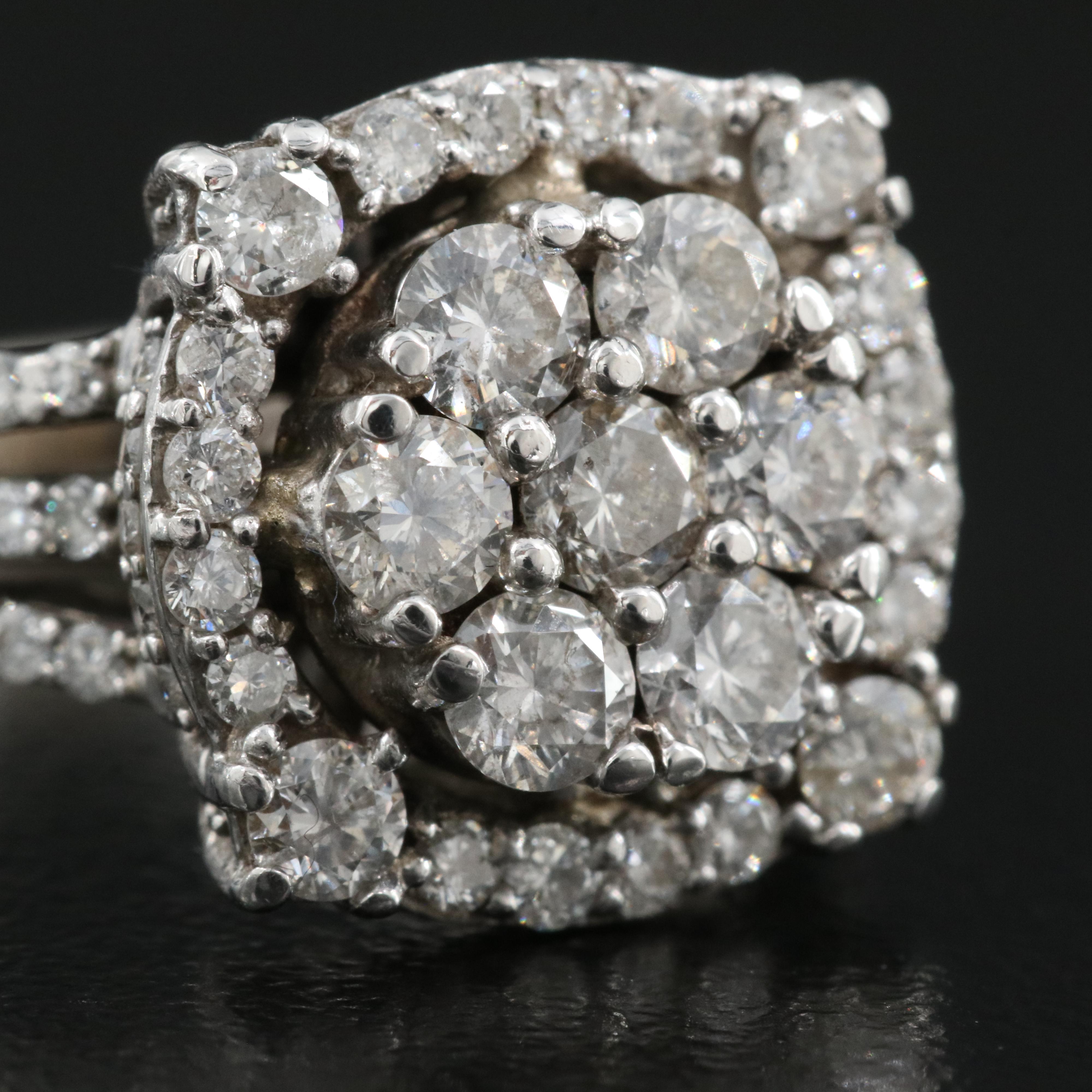 14K 0.95 CTW Diamond Ring