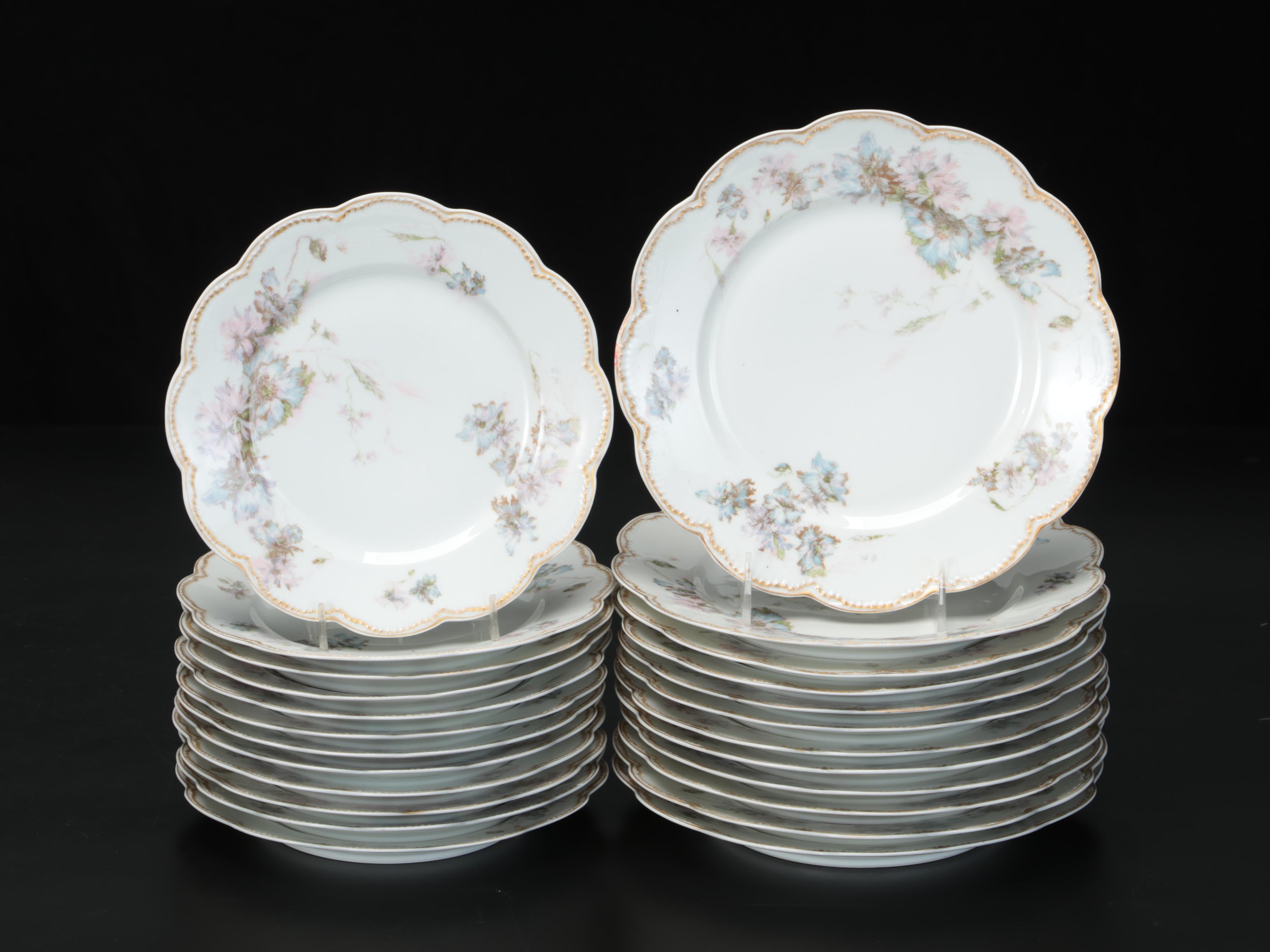 Haviland Limoges Porcelain Tableware,  Early to Mid-20th Century