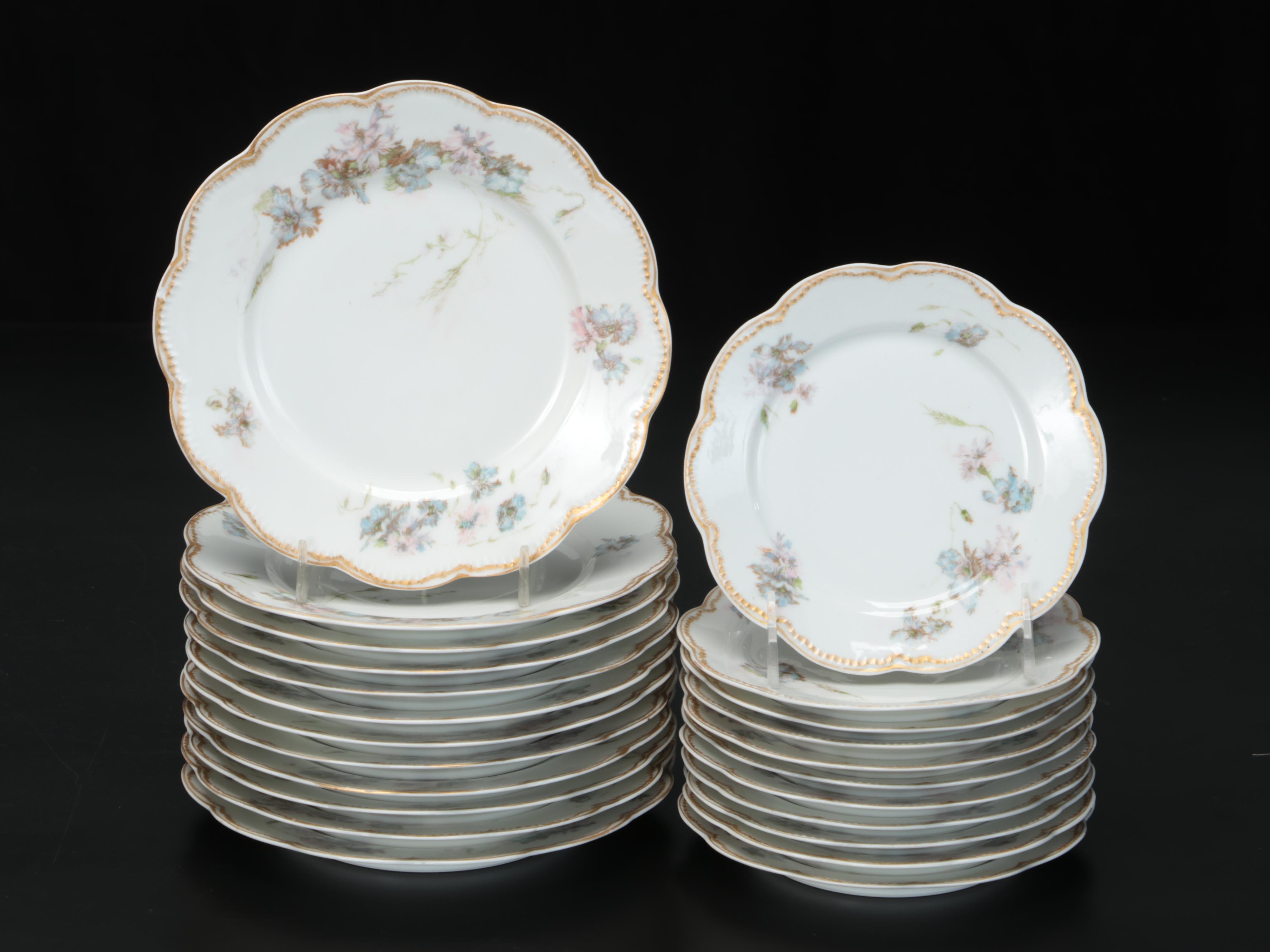 Haviland Limoges Porcelain Tableware,  Early to Mid-20th Century
