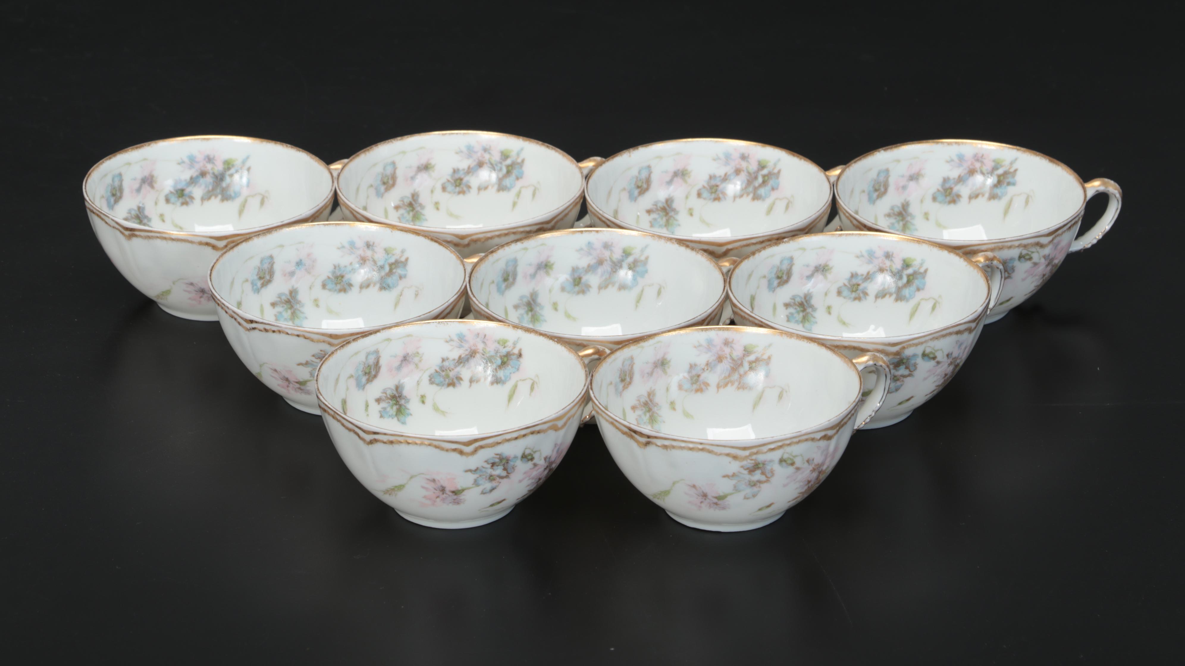 Haviland Limoges Porcelain Tableware,  Early to Mid-20th Century